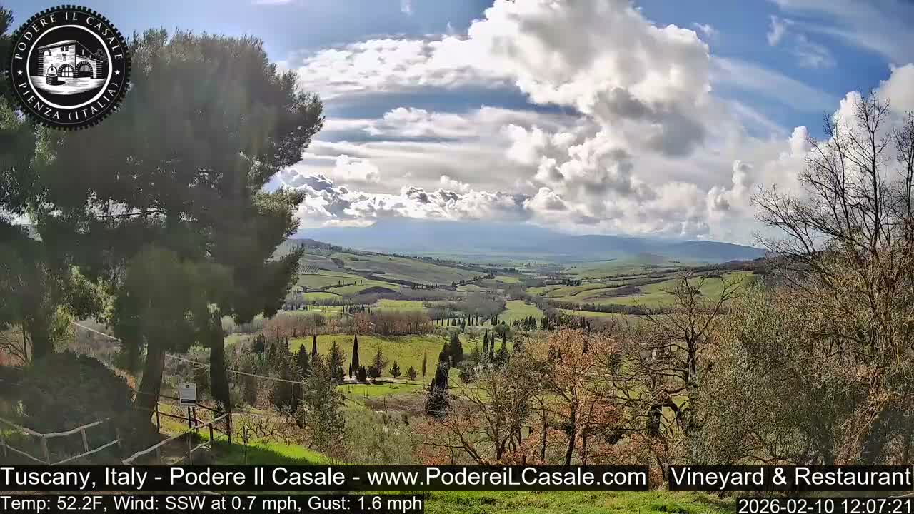 Podere Il Casale Live Cam- Pienza, Tuscany, Italy