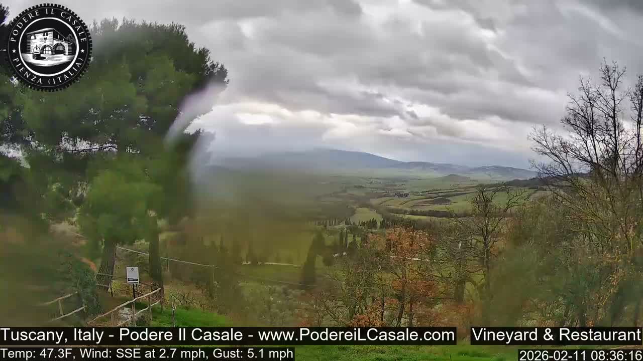 Podere Il Casale Live Cam- Pienza, Tuscany, Italy