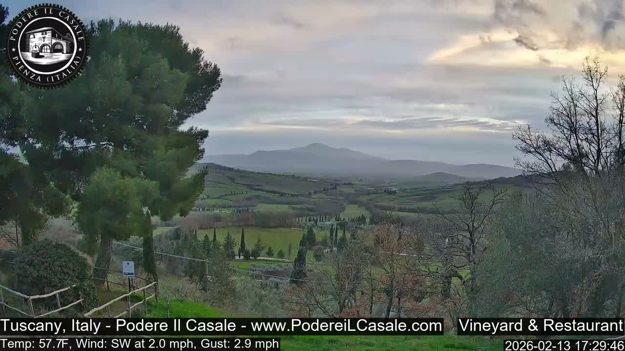 Podere Il Casale Live Cam- Pienza, Tuscany, Italy