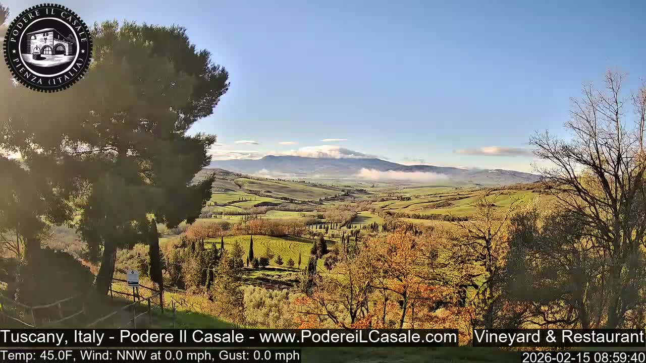 Podere Il Casale Live Cam- Pienza, Tuscany, Italy