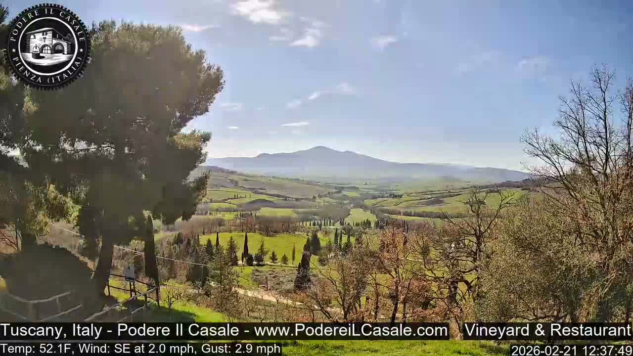 Podere Il Casale Live Cam- Pienza, Tuscany, Italy