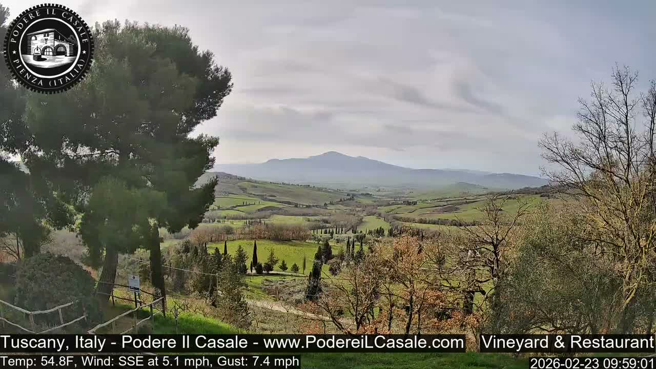 Podere Il Casale Live Cam- Pienza, Tuscany, Italy
