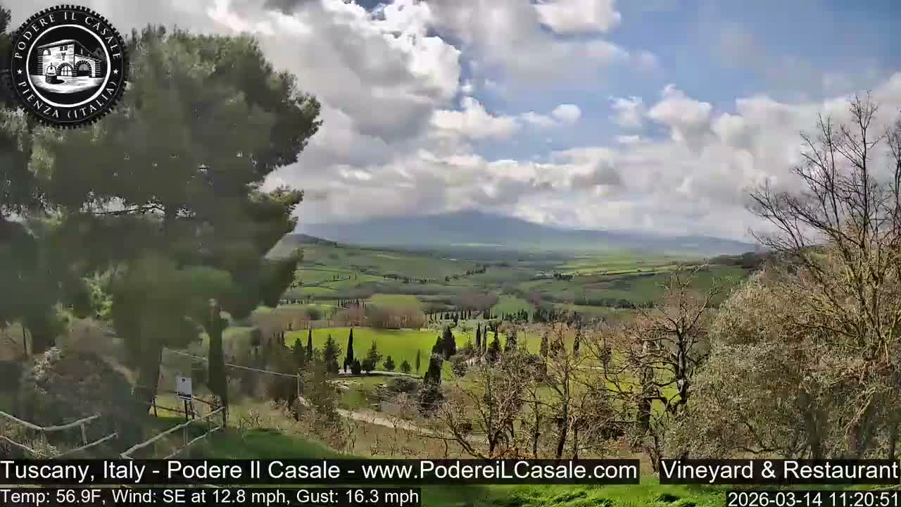 Podere Il Casale Live Cam- Pienza, Tuscany, Italy