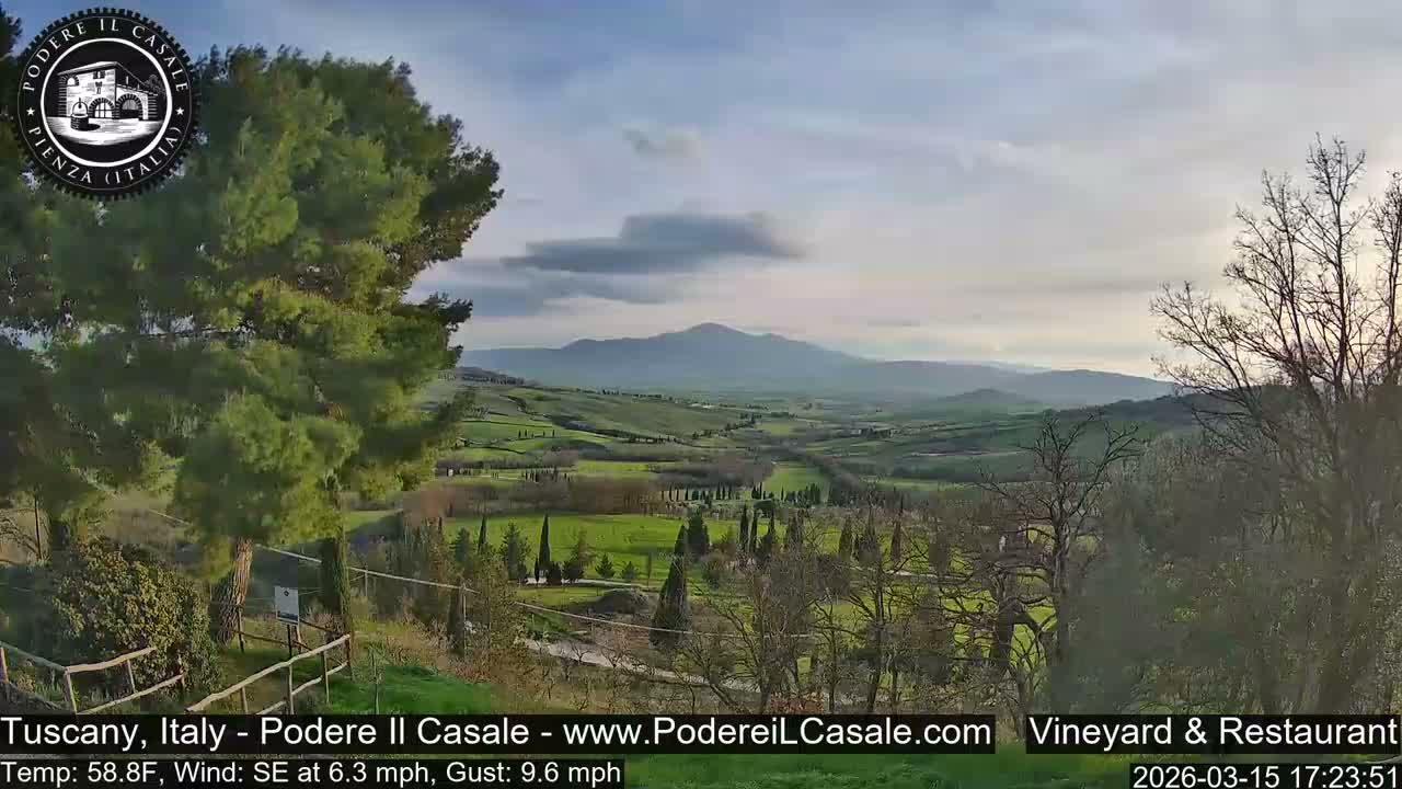 Podere Il Casale Live Cam- Pienza, Tuscany, Italy