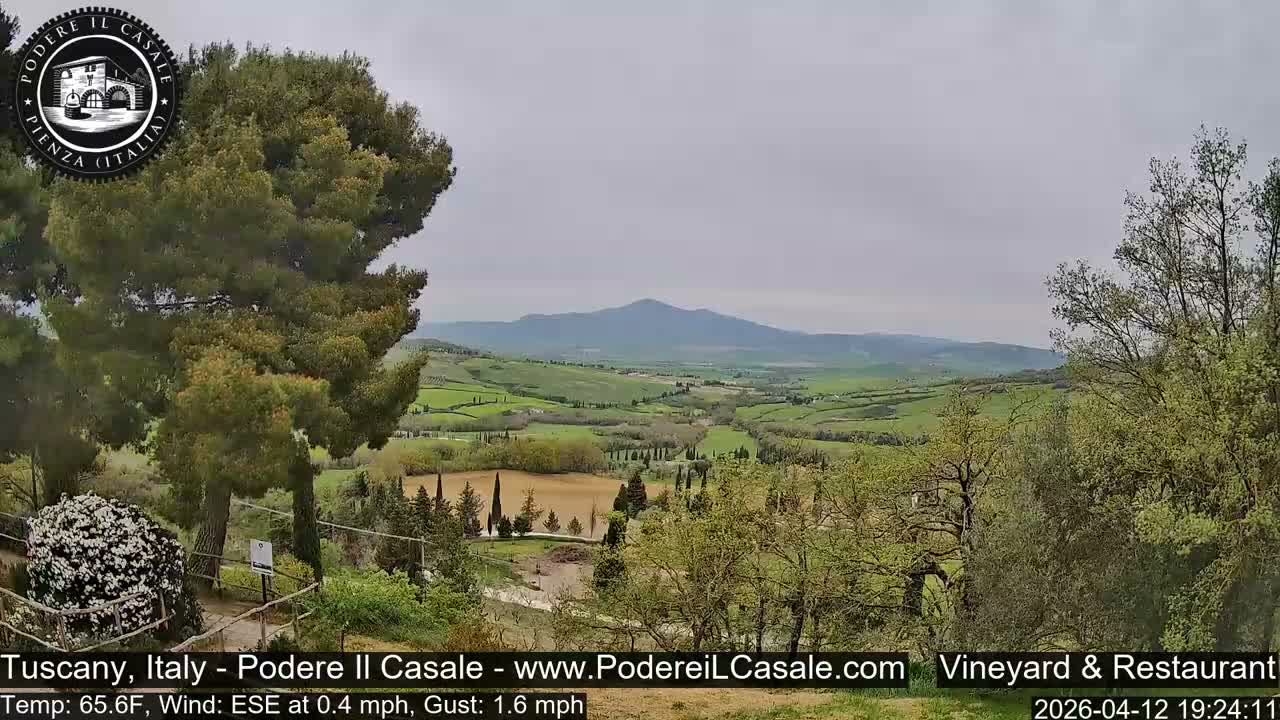 Podere Il Casale Live Cam- Pienza, Tuscany, Italy