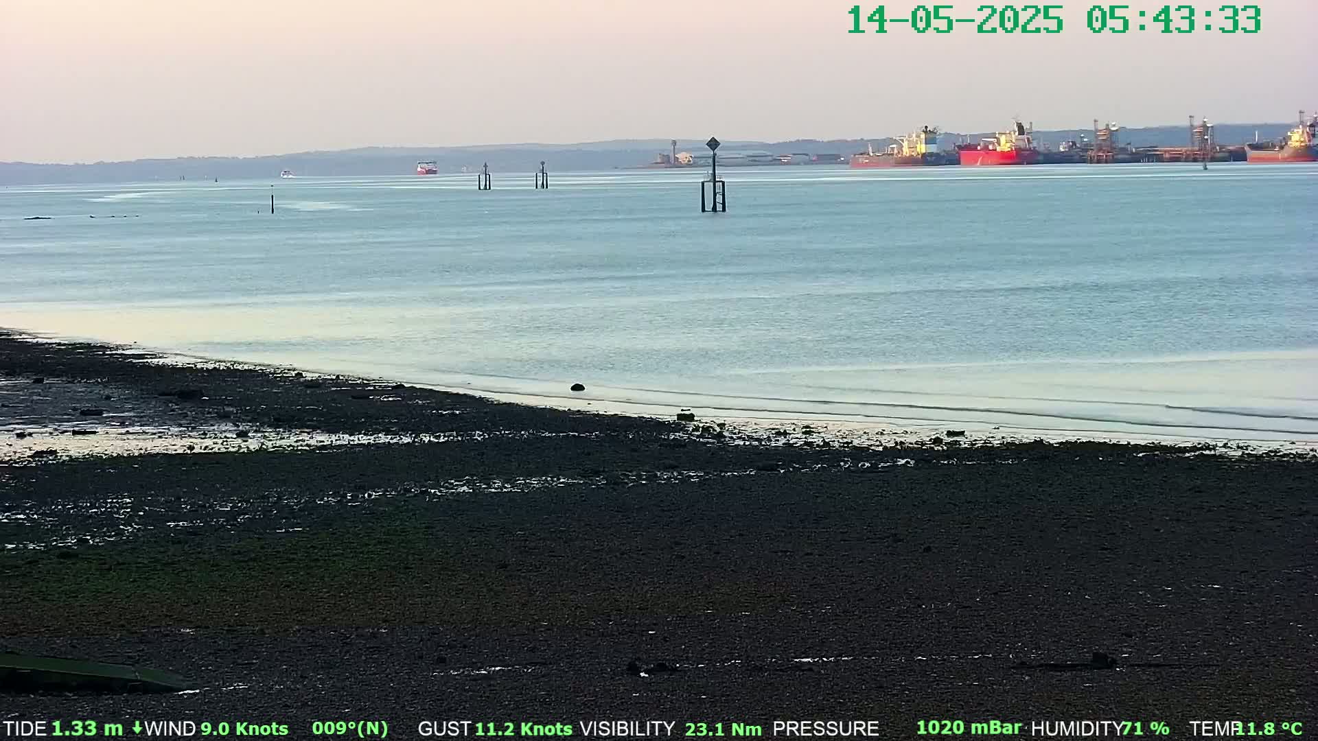 Netley,  The Solent Water Shipspotting Live Cam - Borough of Eastleigh, Hampshire, South East, England, United Kingdom