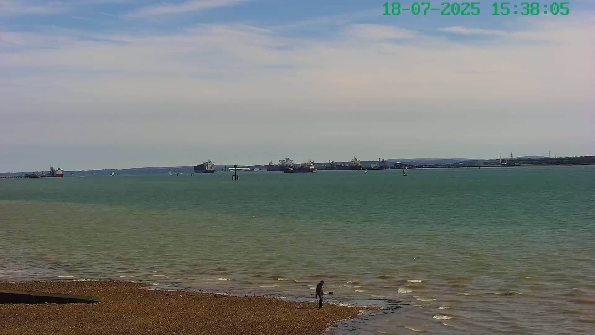 Netley,  The Solent Water Shipspotting Live Cam - Borough of Eastleigh, Hampshire, South East, England, United Kingdom