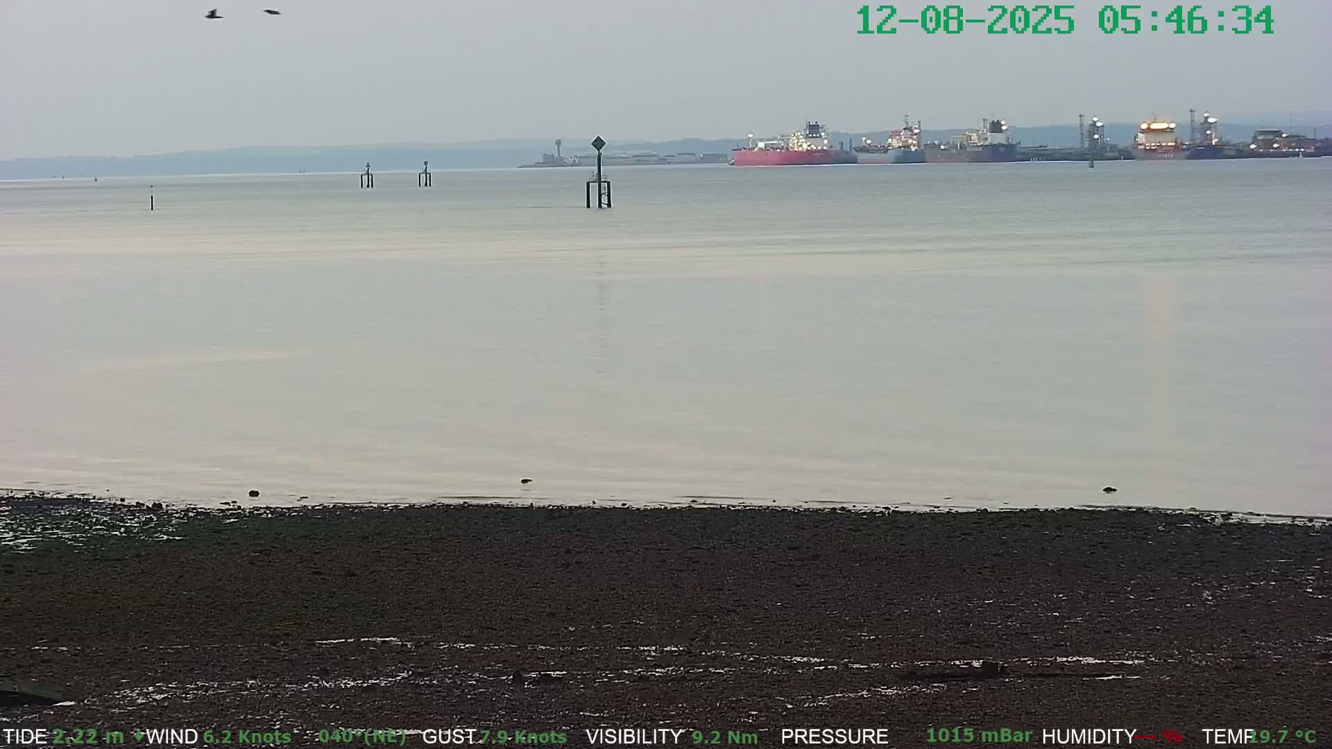 Netley,  The Solent Water Shipspotting Live Cam - Borough of Eastleigh, Hampshire, South East, England, United Kingdom