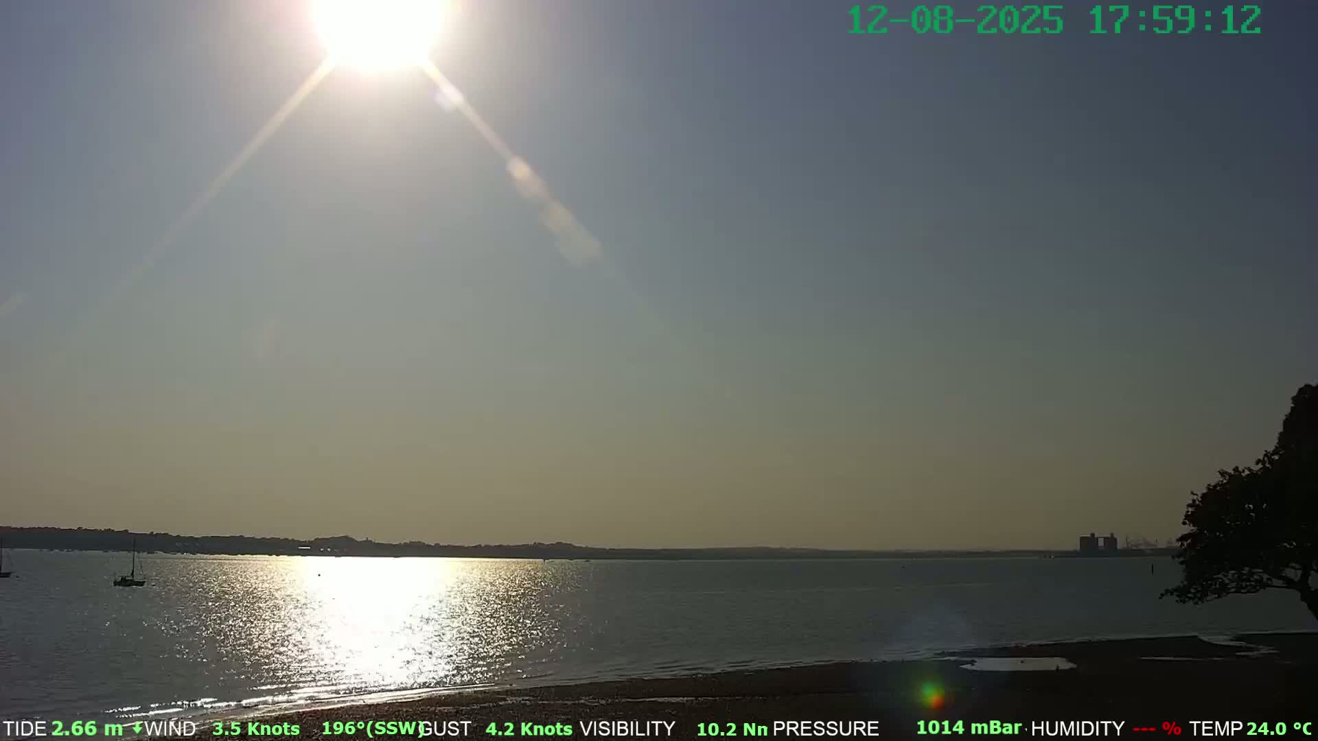 Netley,  The Solent Water Shipspotting Live Cam - Borough of Eastleigh, Hampshire, South East, England, United Kingdom