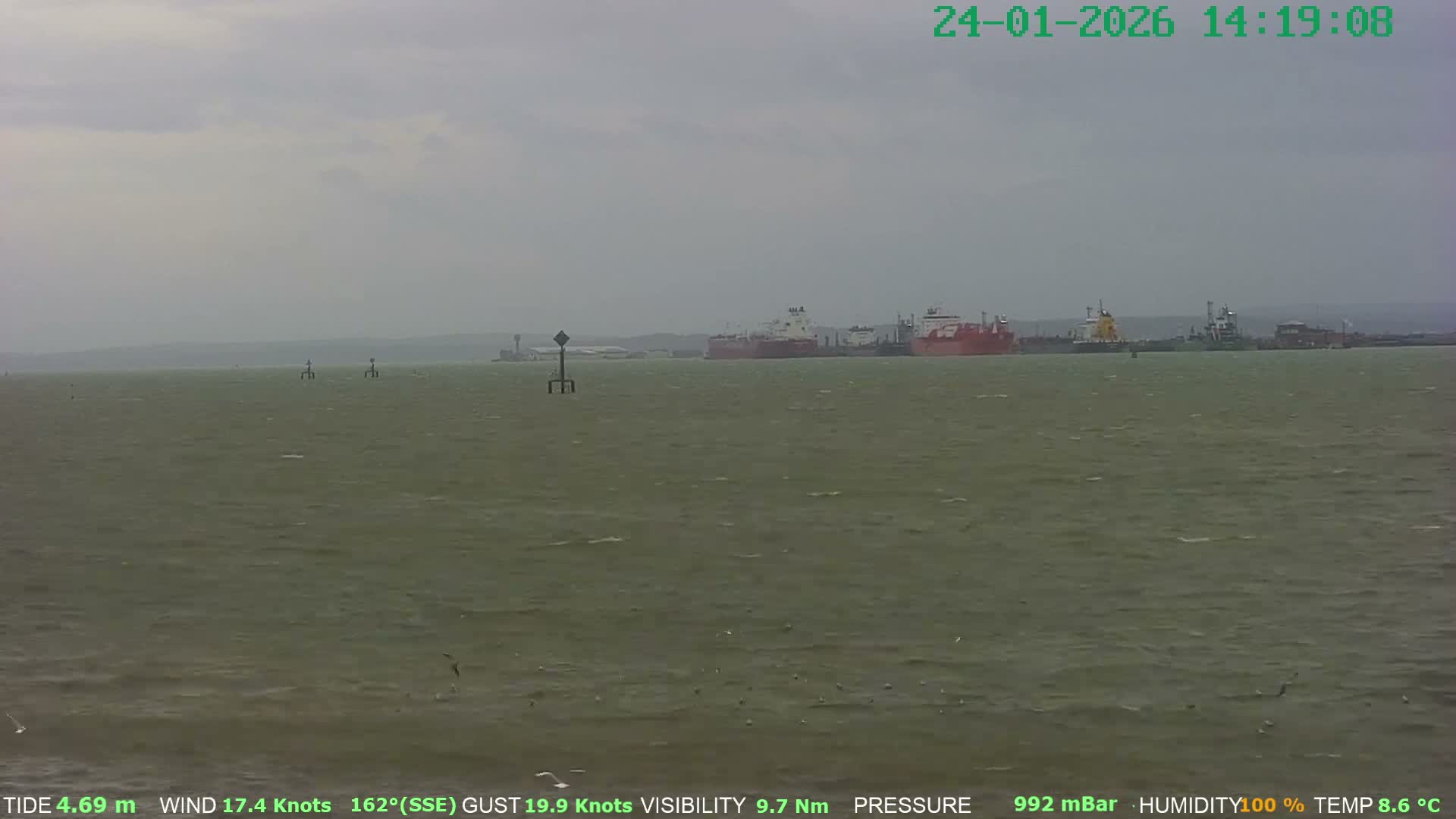 Netley,  The Solent Water Shipspotting Live Cam - Borough of Eastleigh, Hampshire, South East, England, United Kingdom