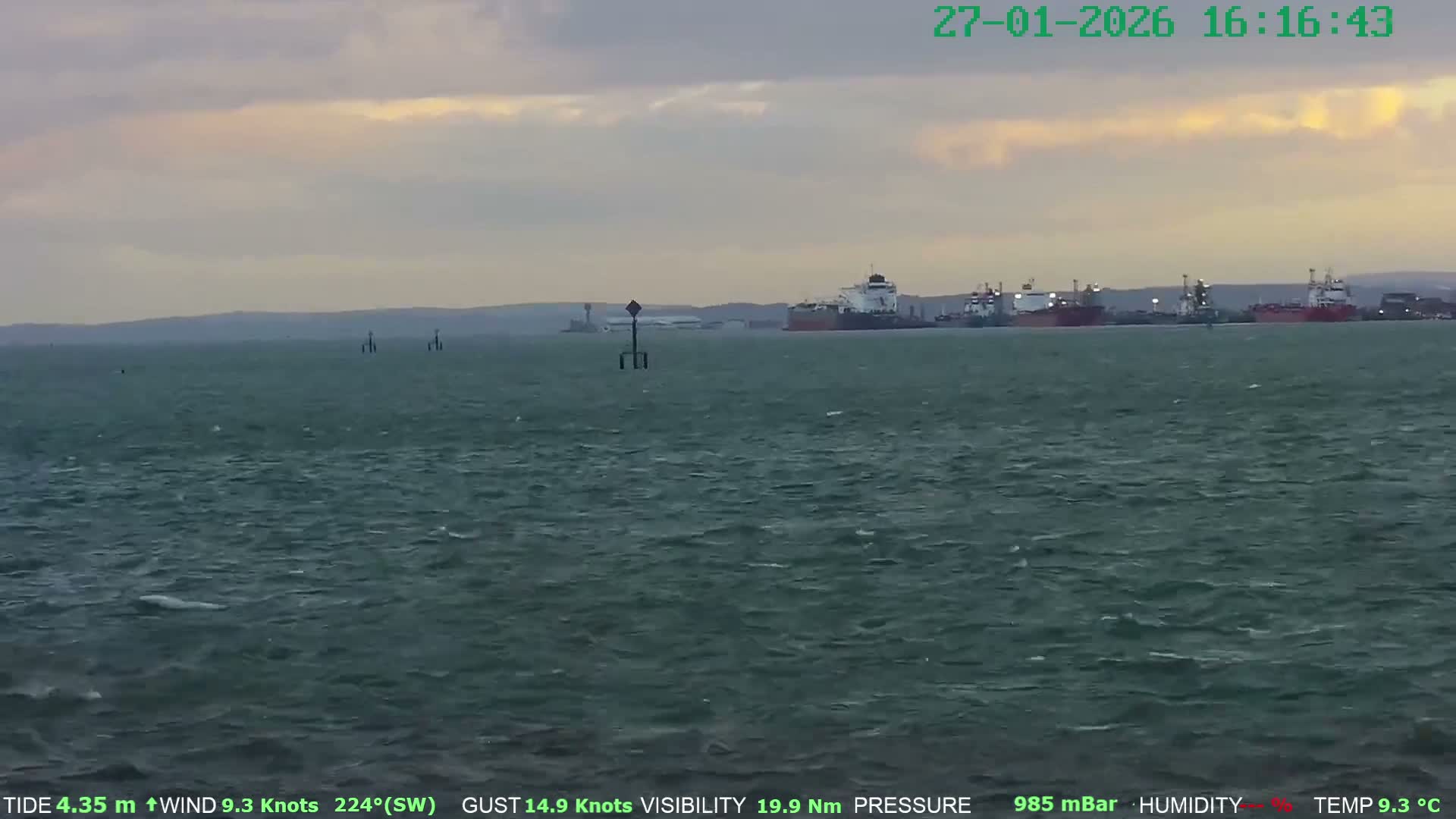 Netley,  The Solent Water Shipspotting Live Cam - Borough of Eastleigh, Hampshire, South East, England, United Kingdom