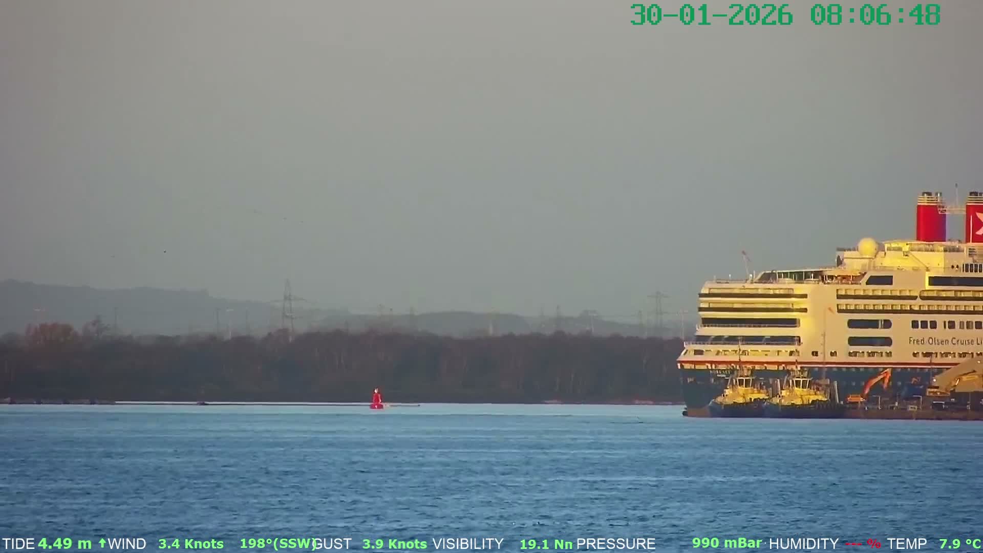 Netley,  The Solent Water Shipspotting Live Cam - Borough of Eastleigh, Hampshire, South East, England, United Kingdom