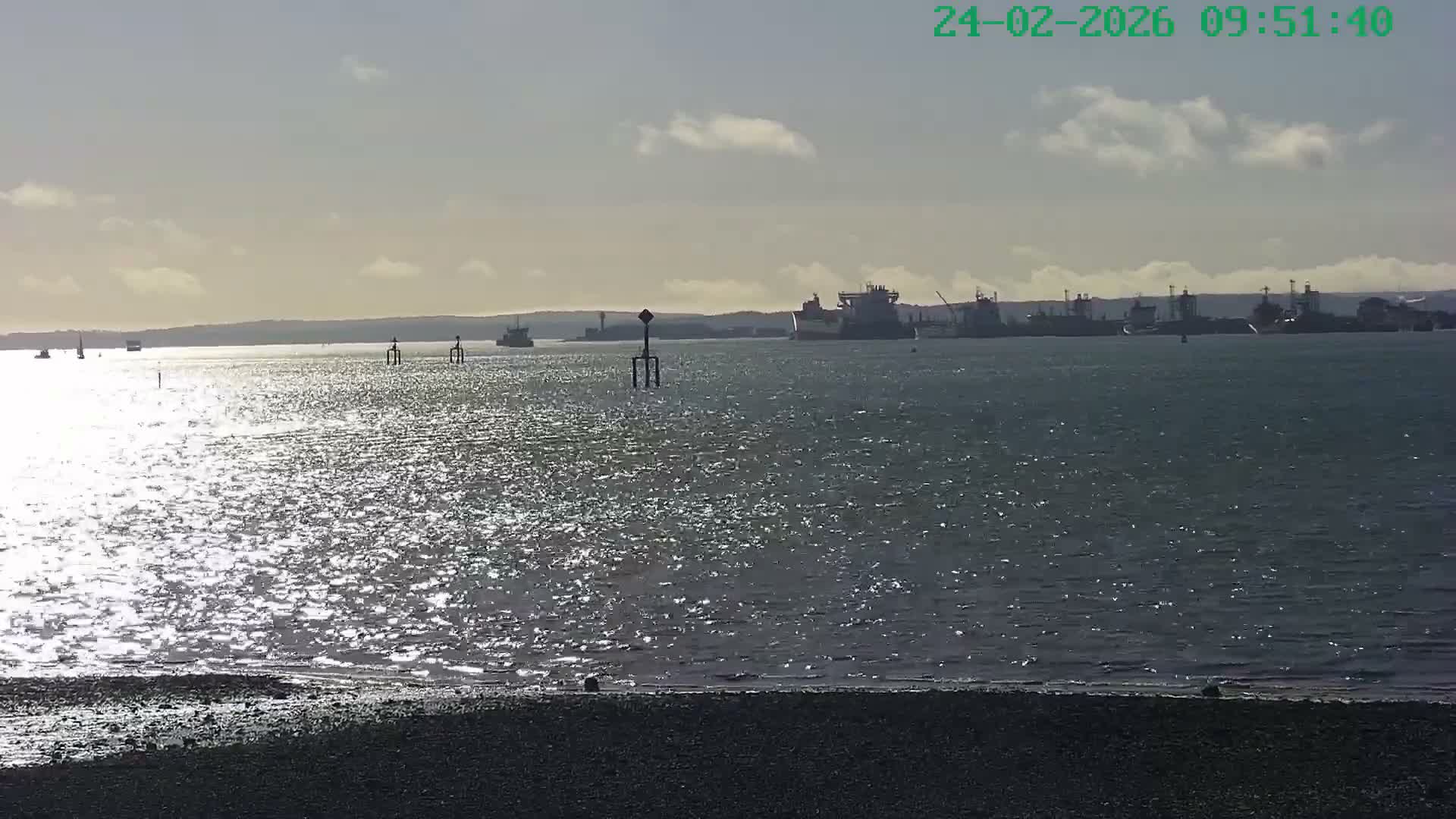 Netley,  The Solent Water Shipspotting Live Cam - Borough of Eastleigh, Hampshire, South East, England, United Kingdom
