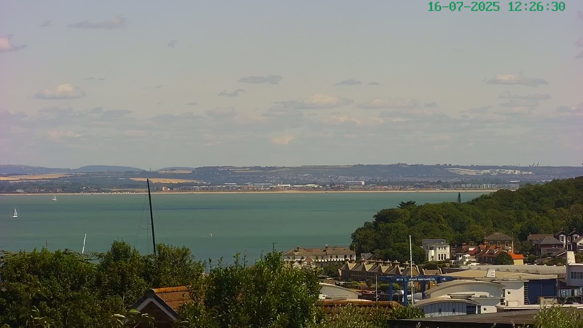 Cowes, The Solent Water Shipspotting Live Cam - Isle of Wight, South East, England, United Kingdom
