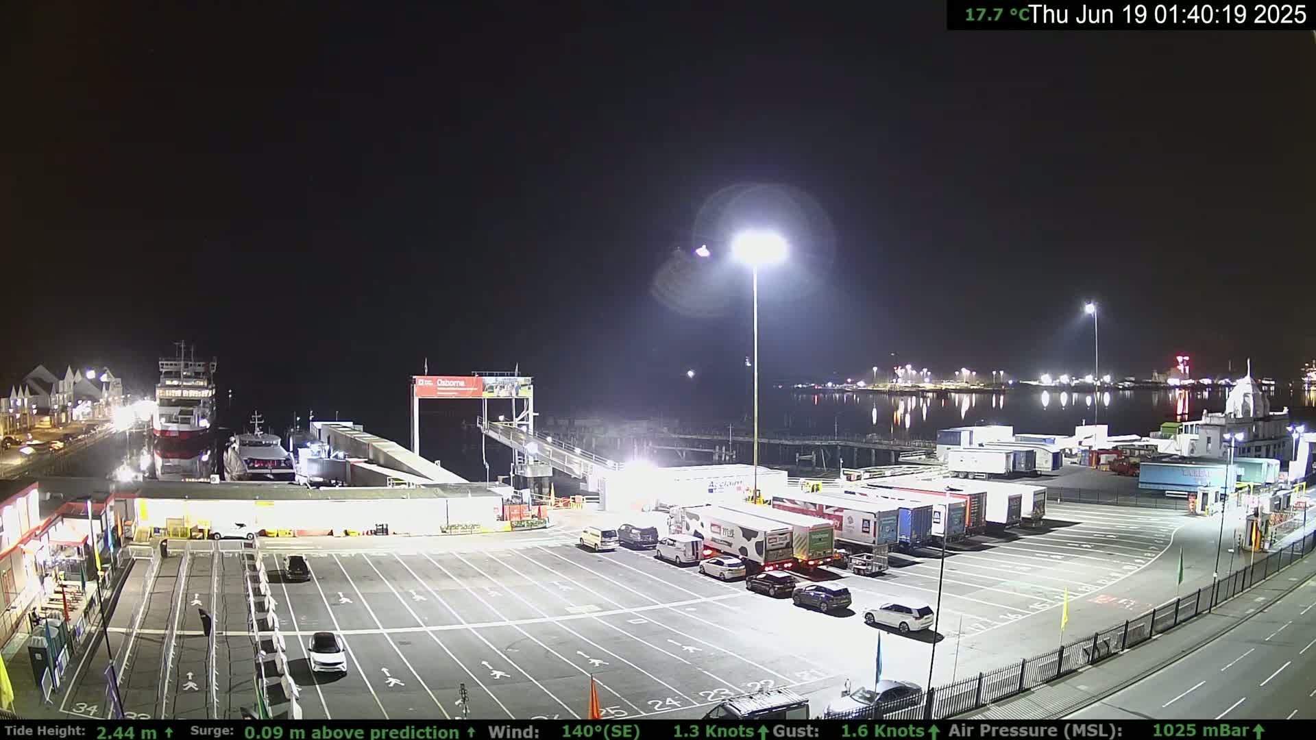 Southampton Vehicle Ferry Terminal Live Cam -  Southampton, Hampshire, South East, England, United Kingdom