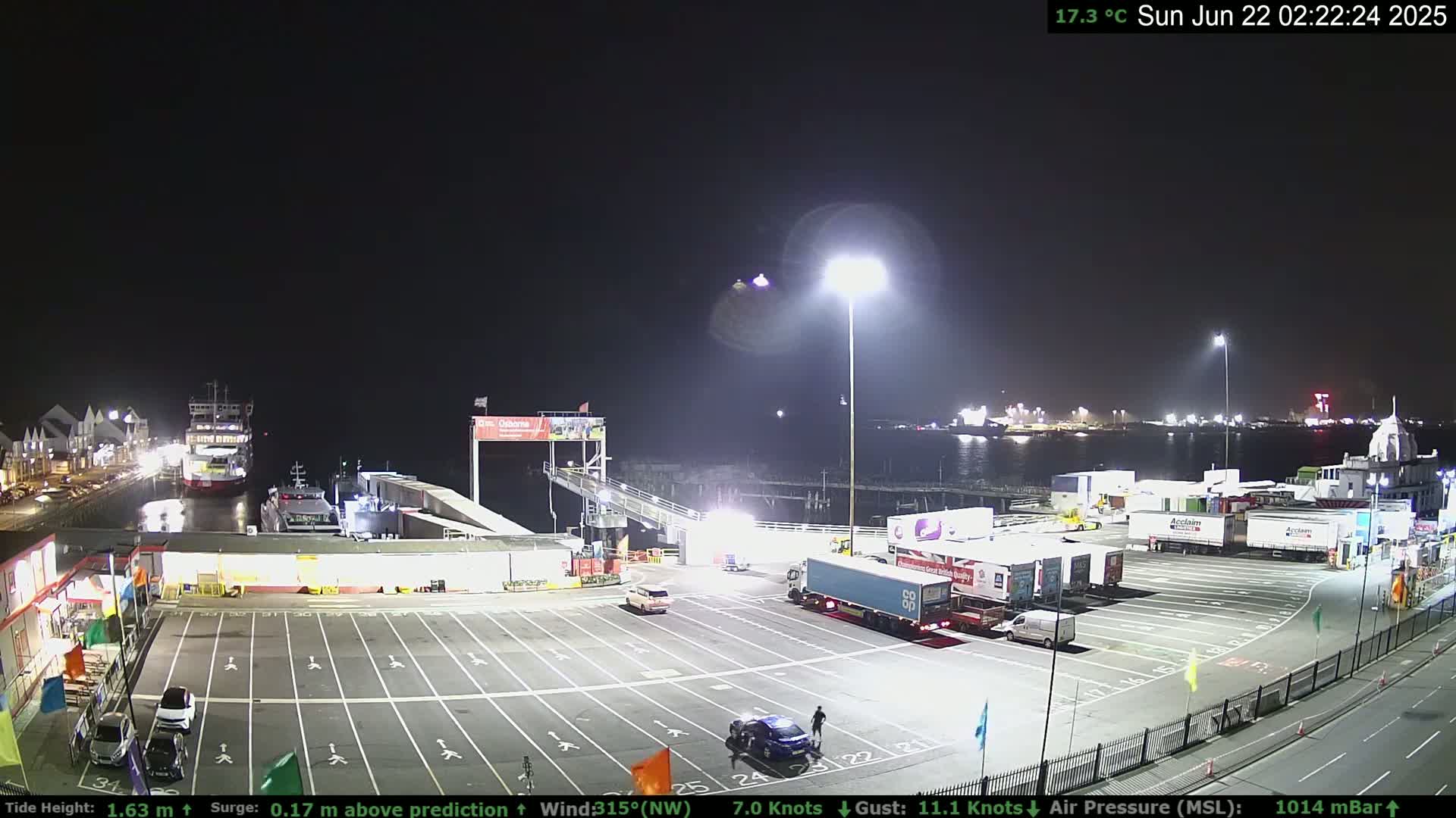 Southampton Vehicle Ferry Terminal Live Cam -  Southampton, Hampshire, South East, England, United Kingdom