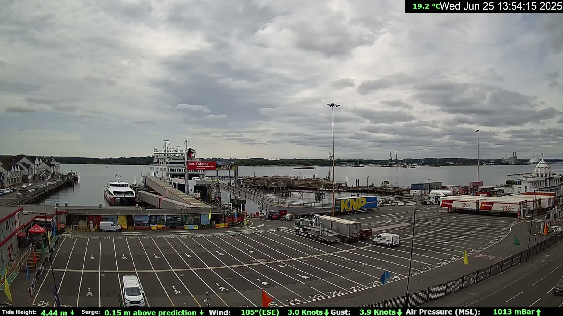 Southampton Vehicle Ferry Terminal Live Cam -  Southampton, Hampshire, South East, England, United Kingdom