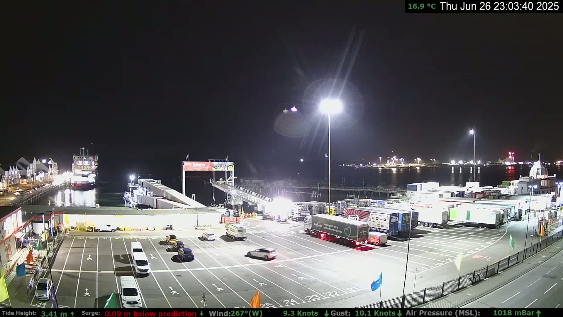 Southampton Vehicle Ferry Terminal Live Cam -  Southampton, Hampshire, South East, England, United Kingdom