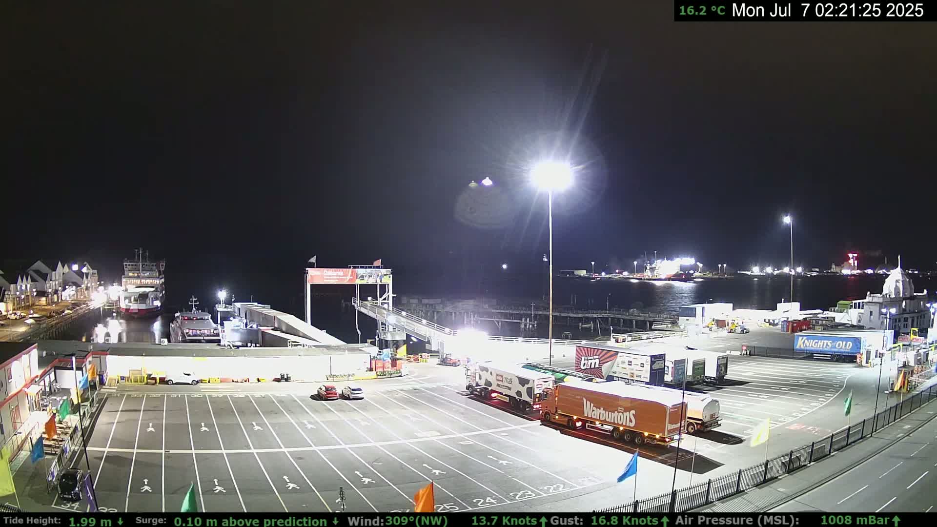 Southampton Vehicle Ferry Terminal Live Cam -  Southampton, Hampshire, South East, England, United Kingdom