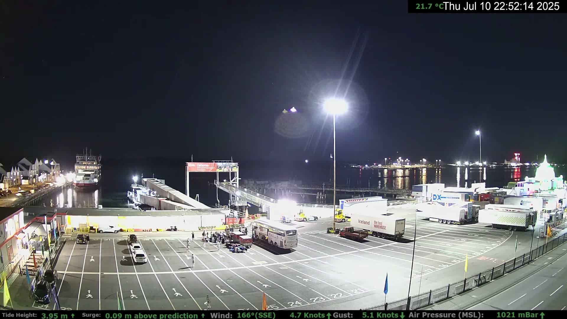 Southampton Vehicle Ferry Terminal Live Cam -  Southampton, Hampshire, South East, England, United Kingdom
