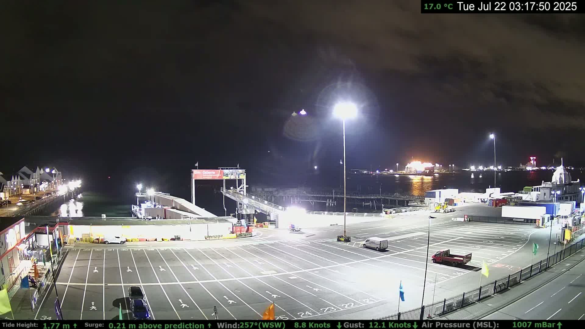 Southampton Vehicle Ferry Terminal Live Cam -  Southampton, Hampshire, South East, England, United Kingdom