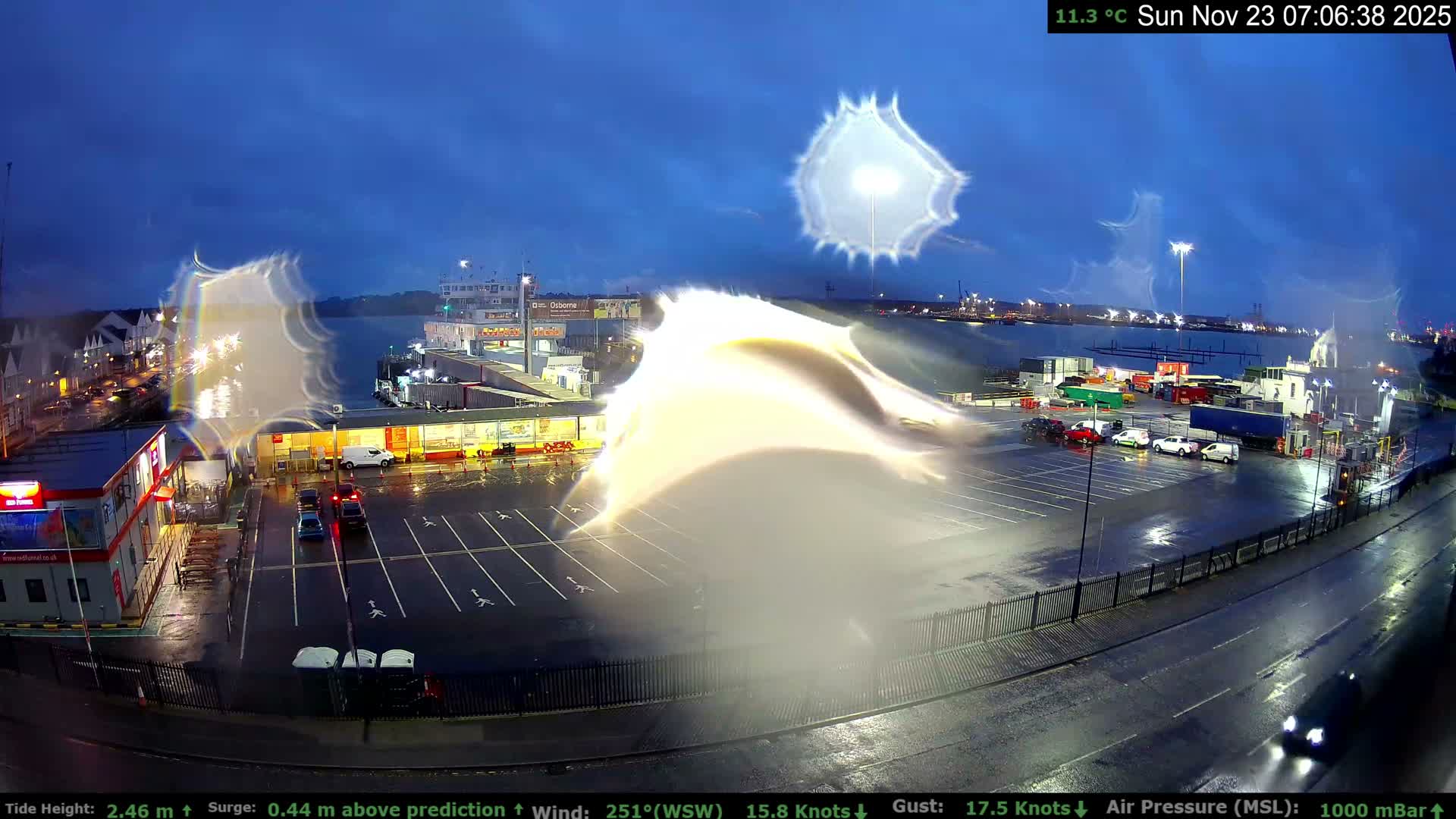Southampton Vehicle Ferry Terminal Live Cam -  Southampton, Hampshire, South East, England, United Kingdom