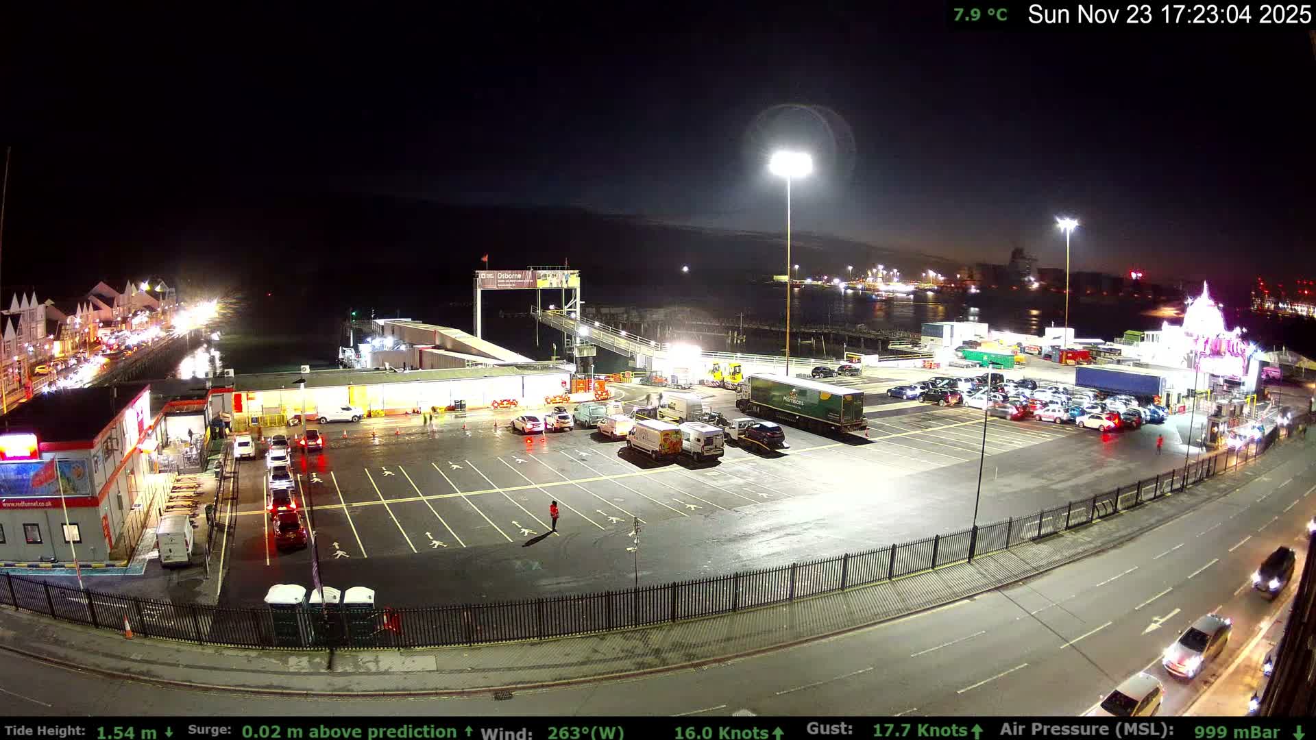Southampton Vehicle Ferry Terminal Live Cam -  Southampton, Hampshire, South East, England, United Kingdom