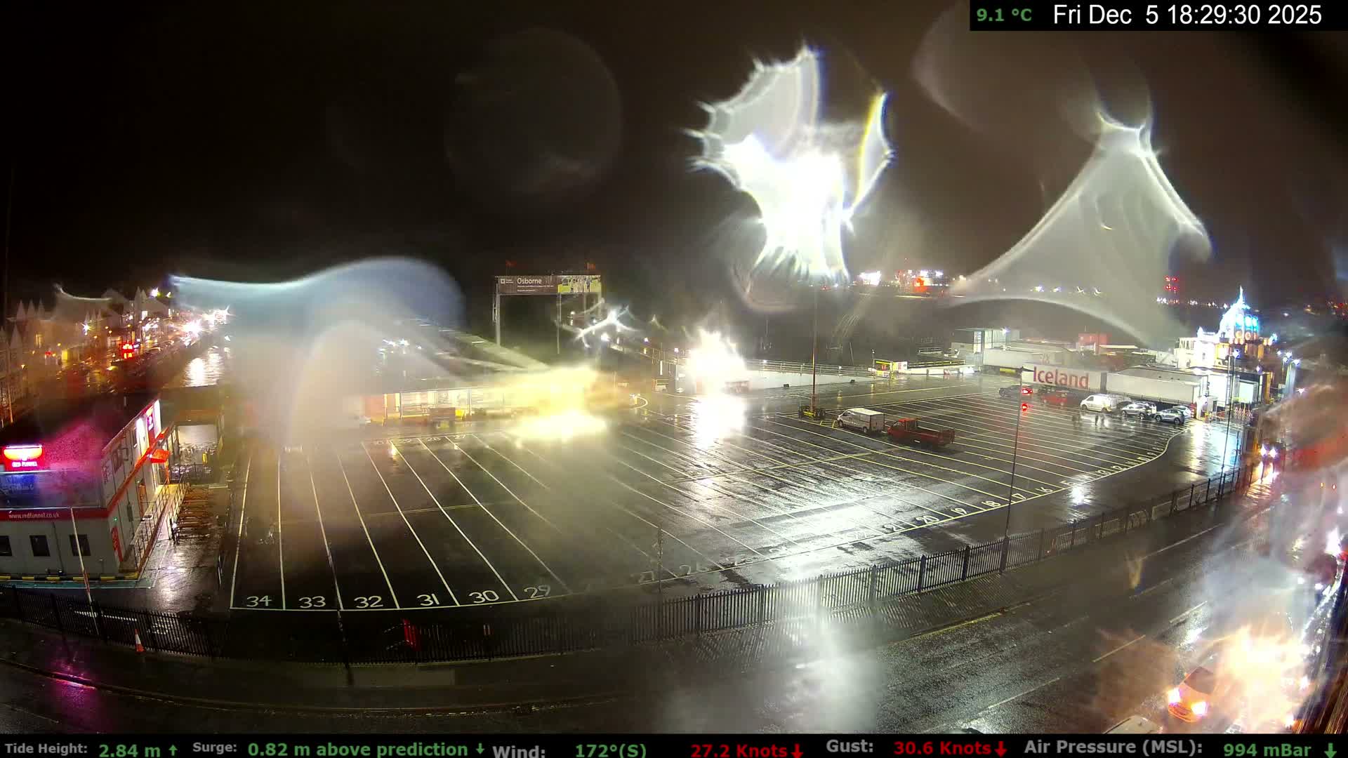 Southampton Vehicle Ferry Terminal Live Cam -  Southampton, Hampshire, South East, England, United Kingdom