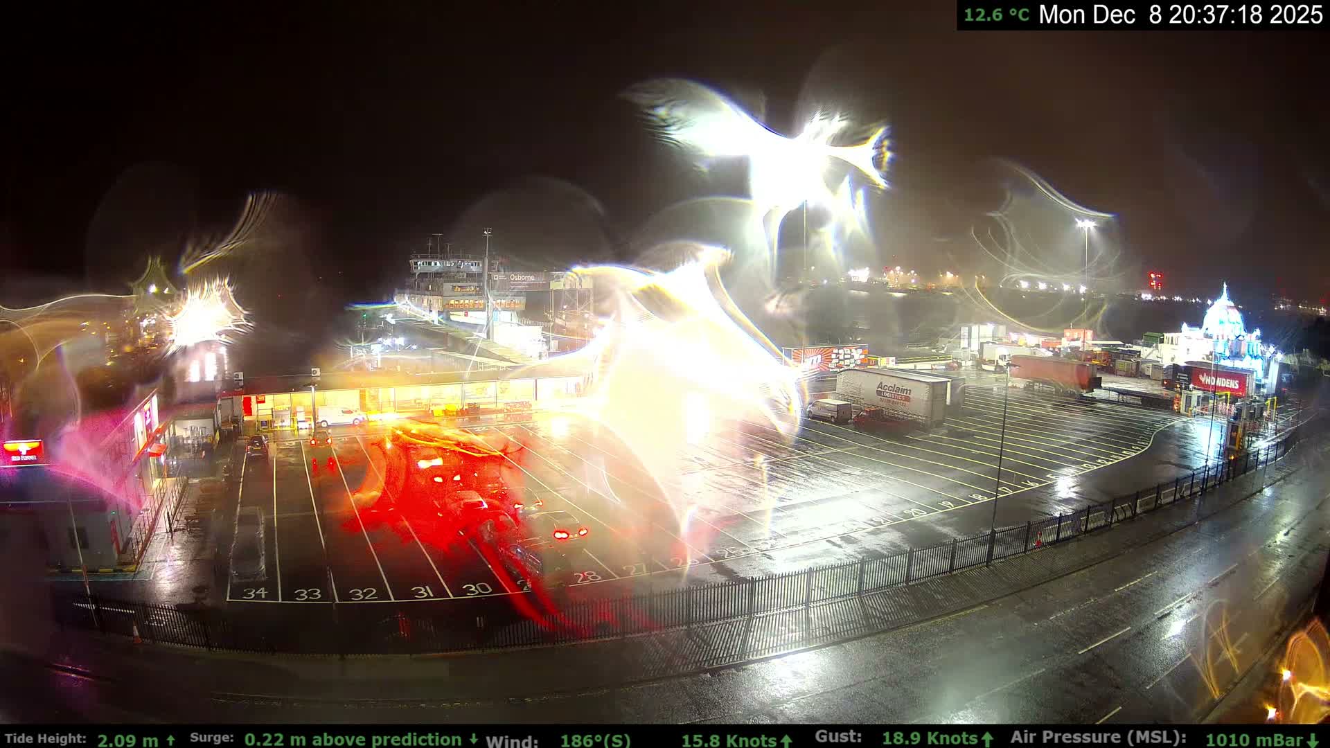 Southampton Vehicle Ferry Terminal Live Cam -  Southampton, Hampshire, South East, England, United Kingdom