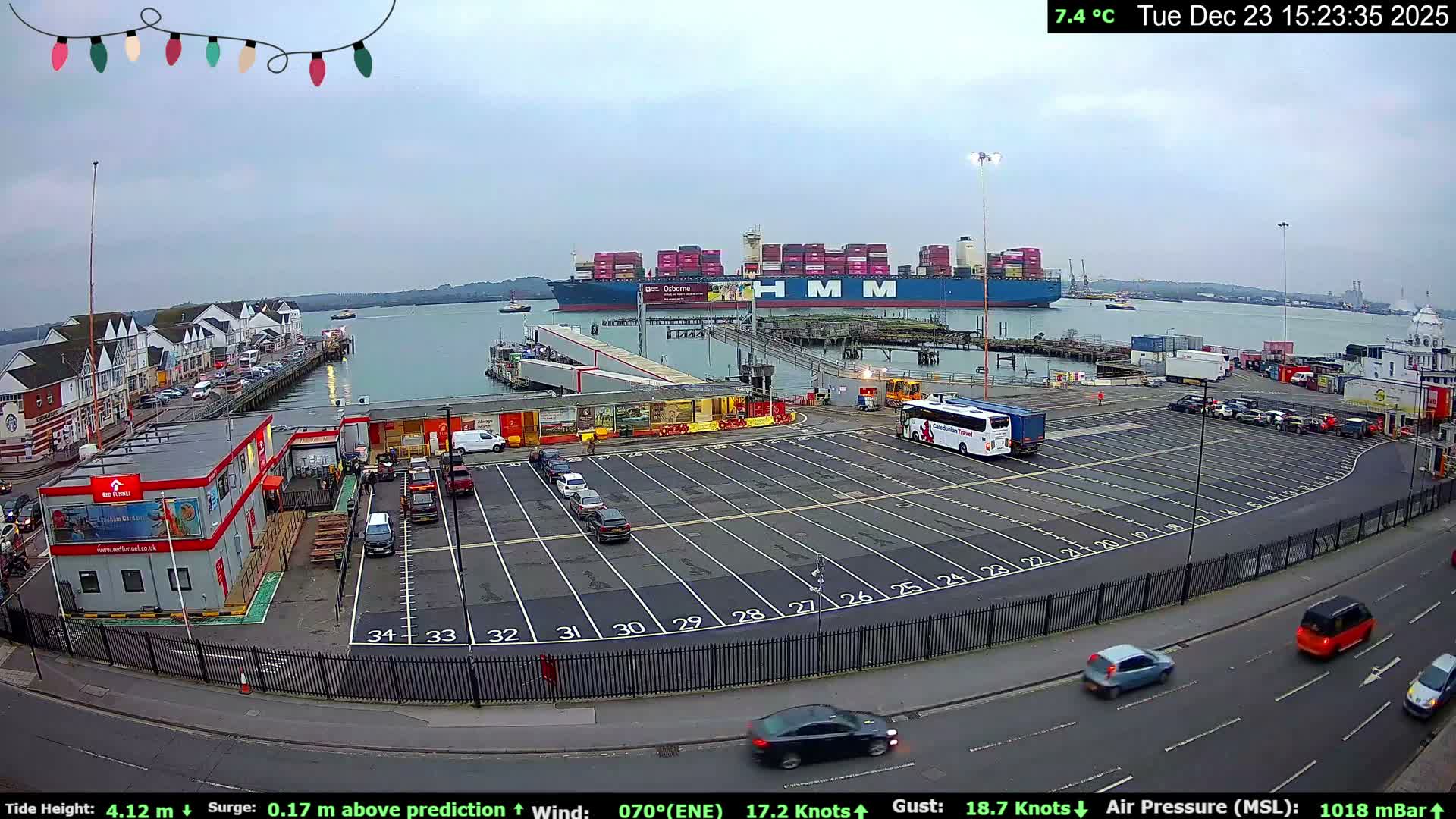 Southampton Vehicle Ferry Terminal Live Cam -  Southampton, Hampshire, South East, England, United Kingdom