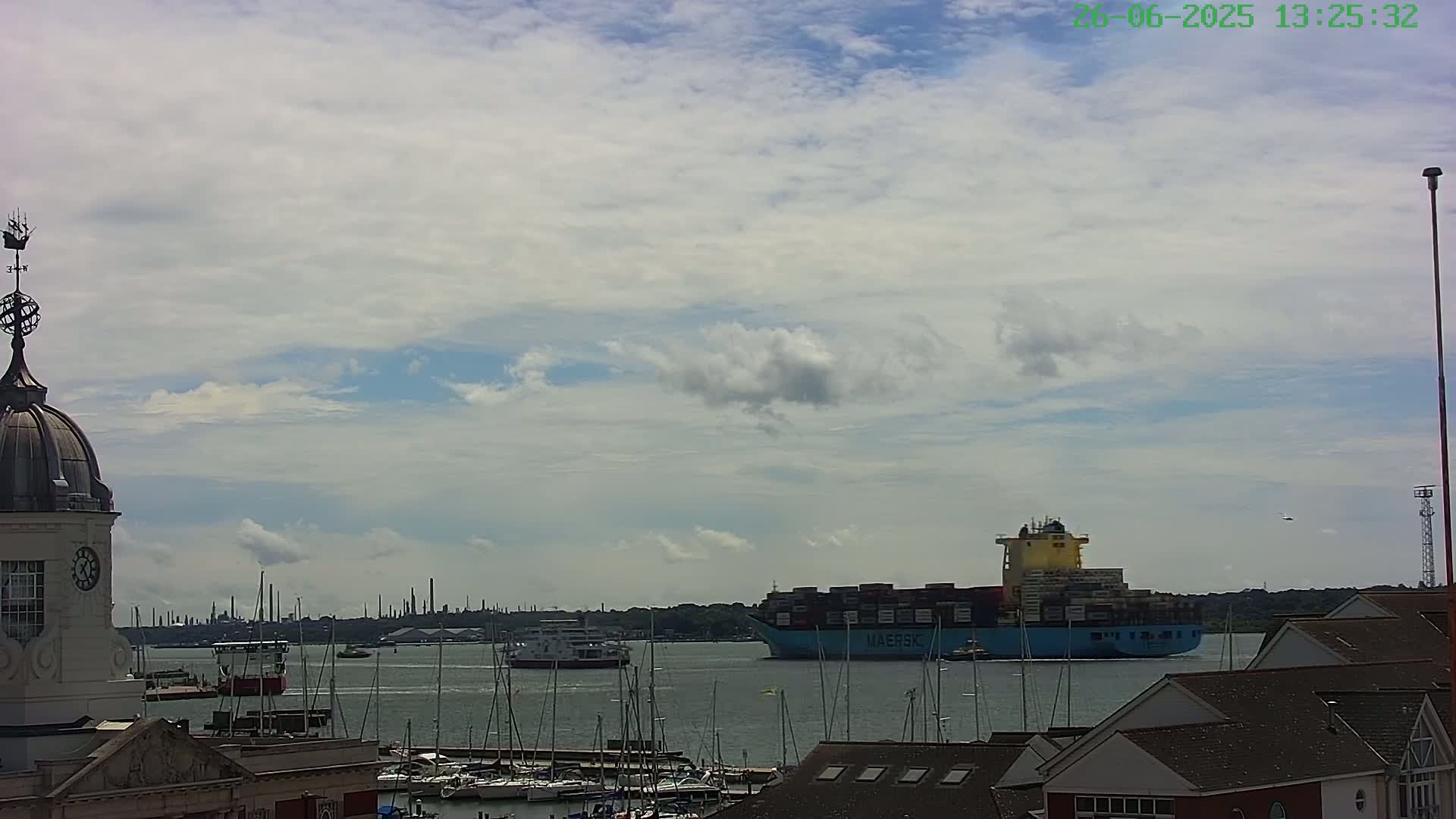 Marine of Southampton & Test River Live Cam - Southampton, Hampshire, South East, England, United Kingdom