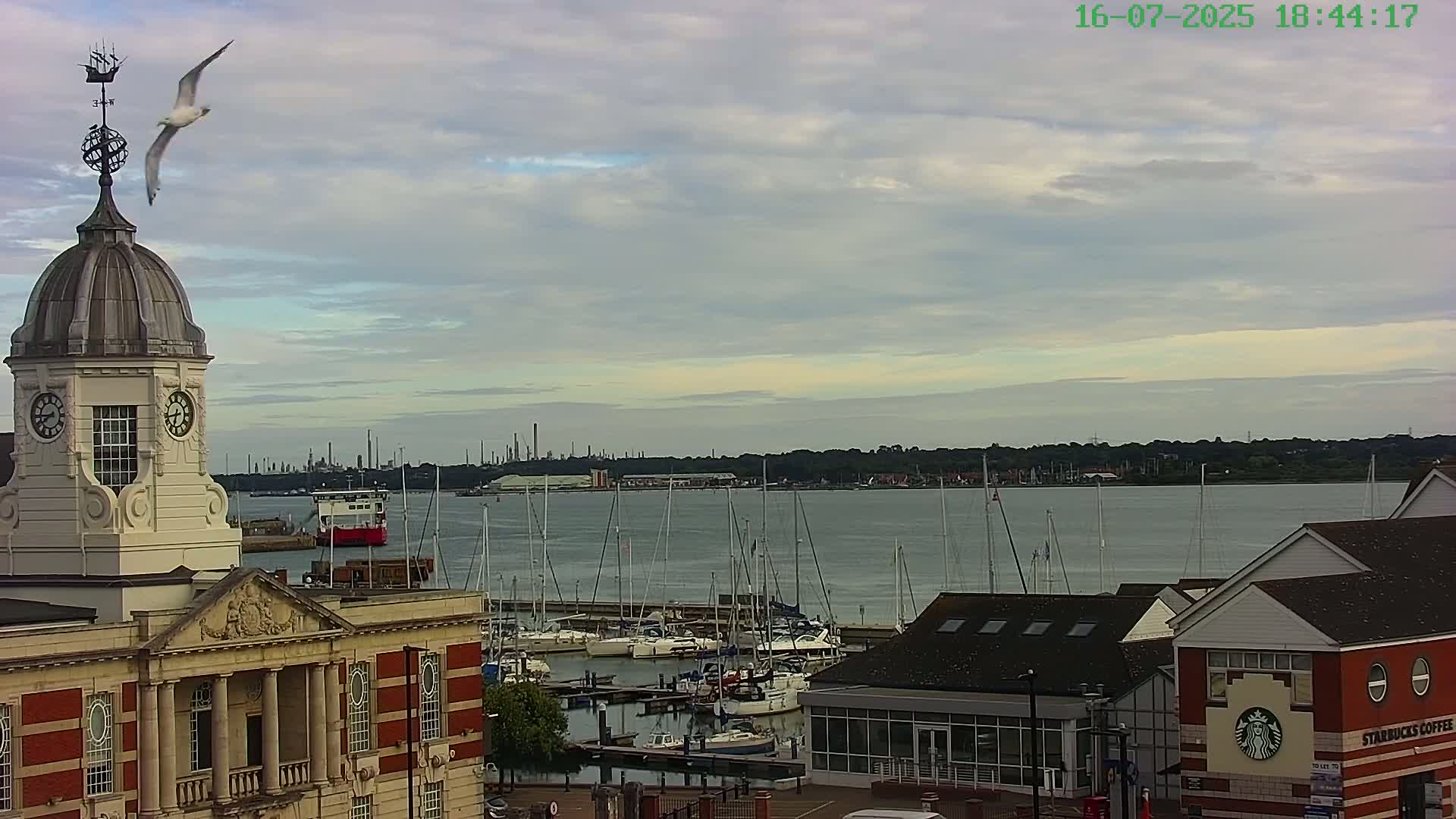Marine of Southampton & Test River Live Cam - Southampton, Hampshire, South East, England, United Kingdom