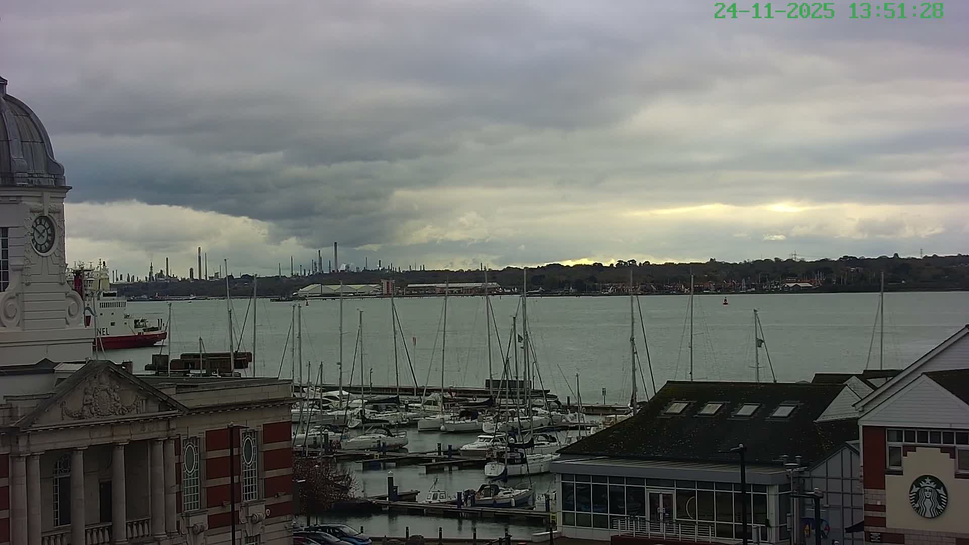Marine of Southampton & Test River Live Cam - Southampton, Hampshire, South East, England, United Kingdom