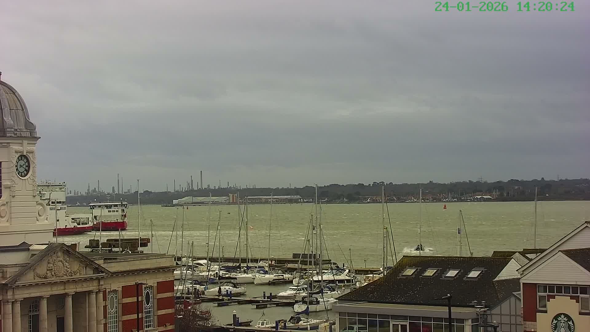 Marine of Southampton & Test River Live Cam - Southampton, Hampshire, South East, England, United Kingdom