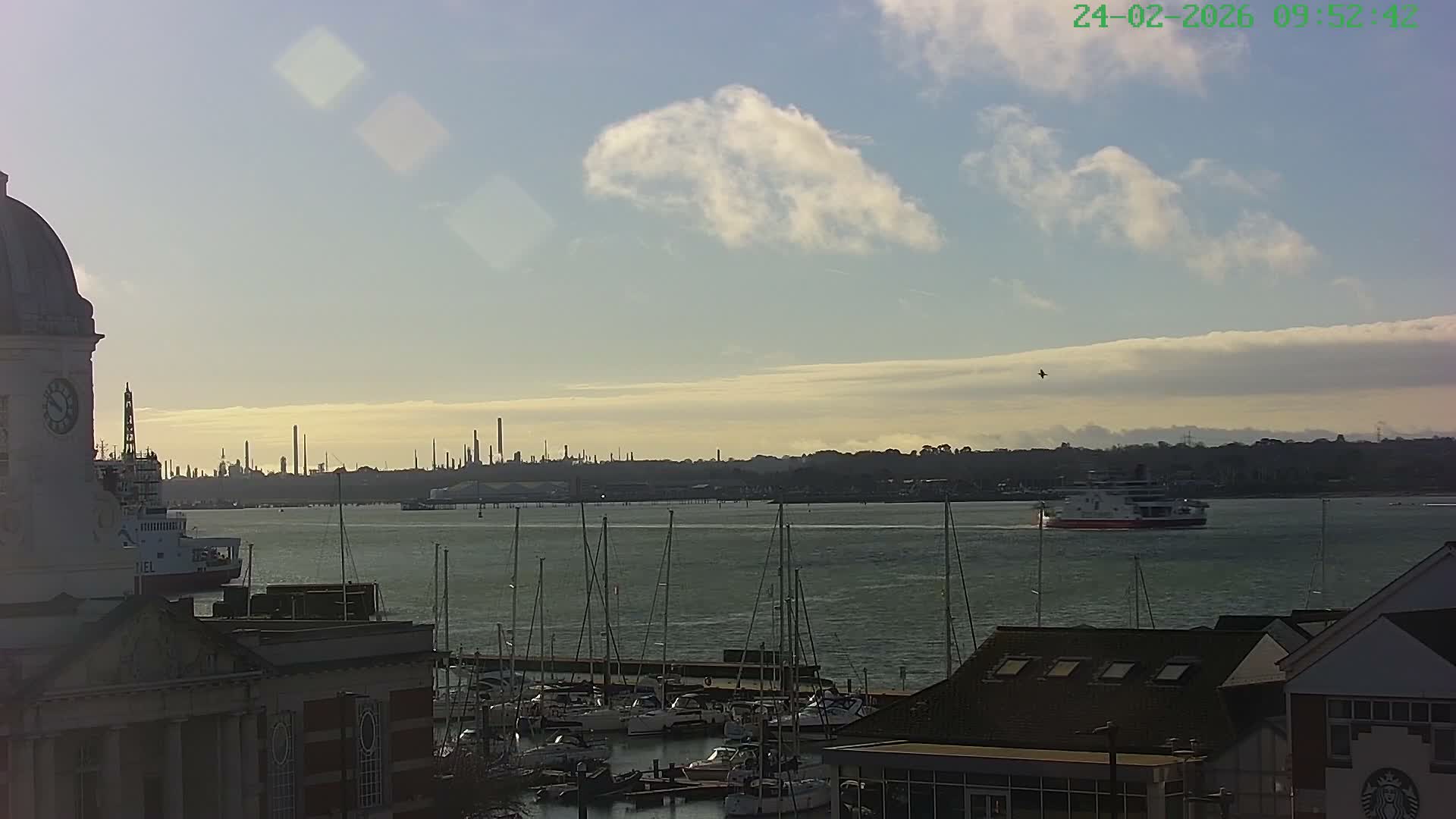 Marine of Southampton & Test River Live Cam - Southampton, Hampshire, South East, England, United Kingdom