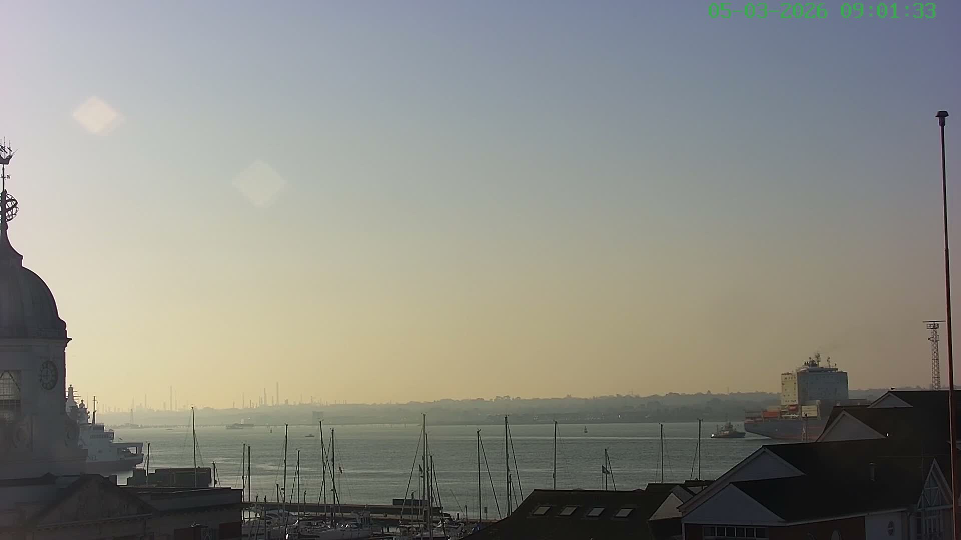 Marine of Southampton & Test River Live Cam - Southampton, Hampshire, South East, England, United Kingdom