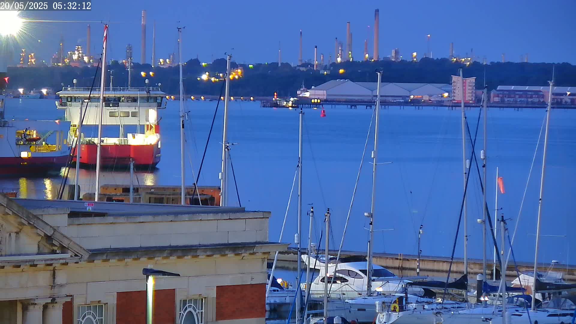Fawley, ExxonMobil Refinery Live Cam - New Forest, Hampshire, South East, England, United Kingdom