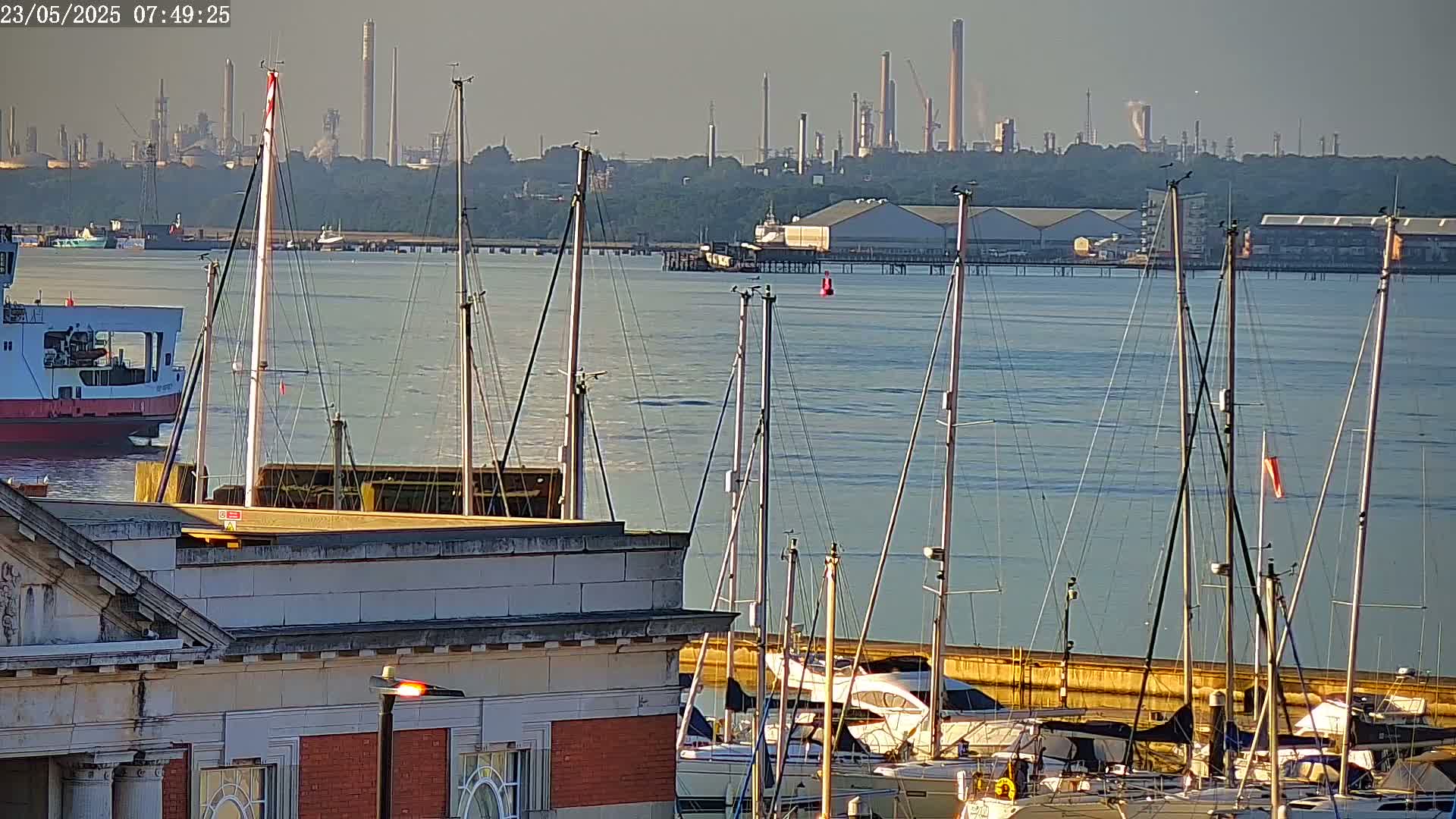 Fawley, ExxonMobil Refinery Live Cam - New Forest, Hampshire, South East, England, United Kingdom