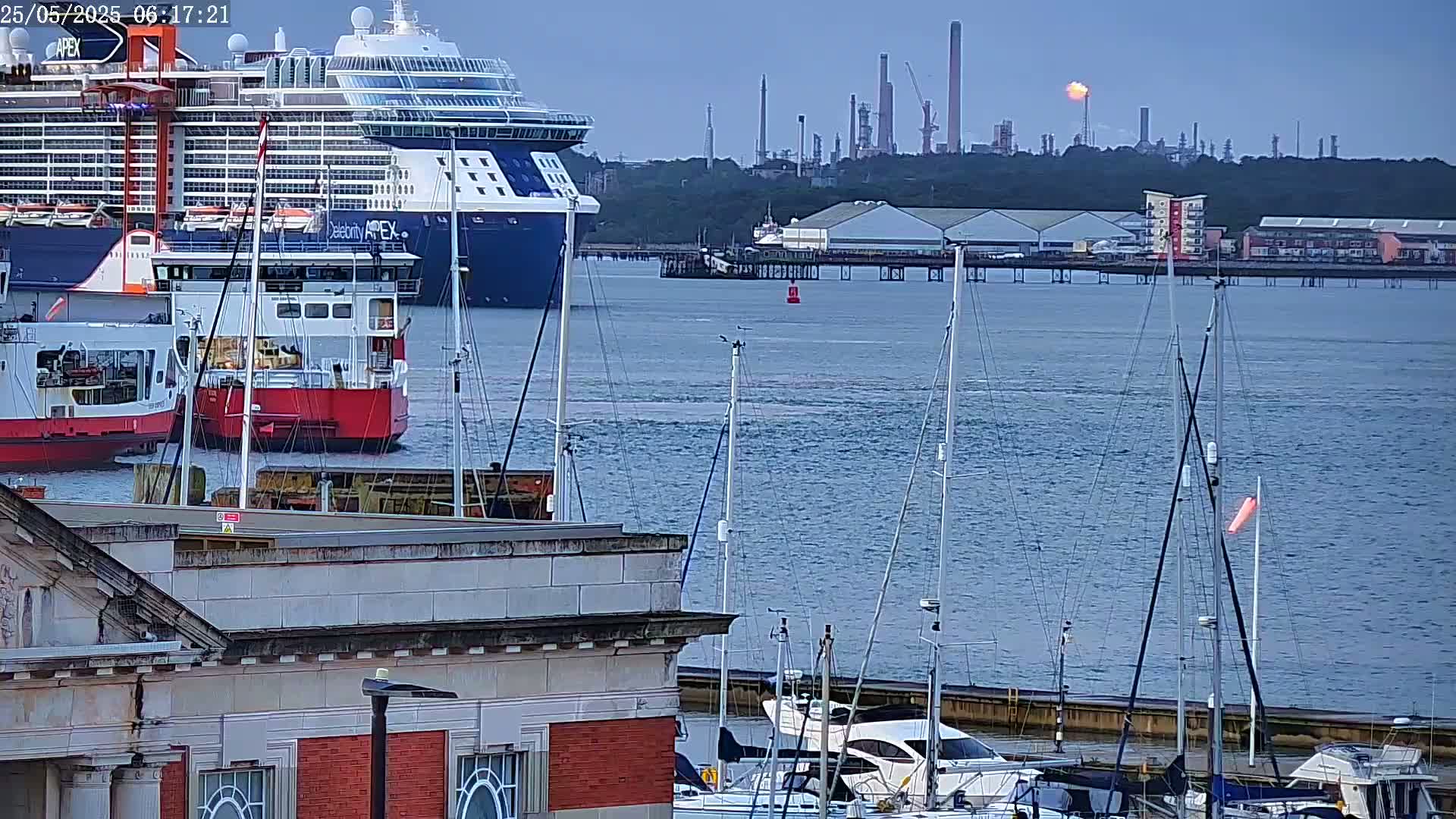 Fawley, ExxonMobil Refinery Live Cam - New Forest, Hampshire, South East, England, United Kingdom
