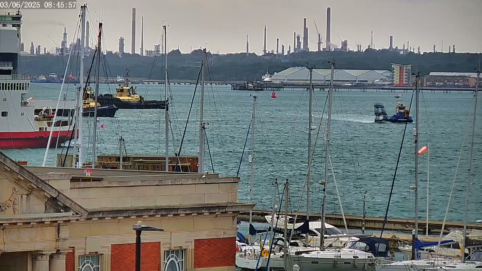 Fawley, ExxonMobil Refinery Live Cam - New Forest, Hampshire, South East, England, United Kingdom
