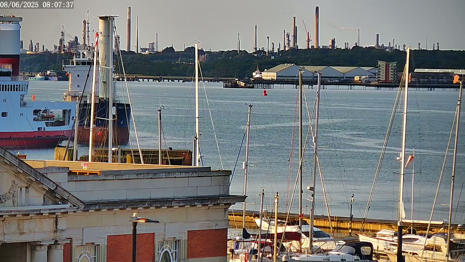 Fawley, ExxonMobil Refinery Live Cam - New Forest, Hampshire, South East, England, United Kingdom