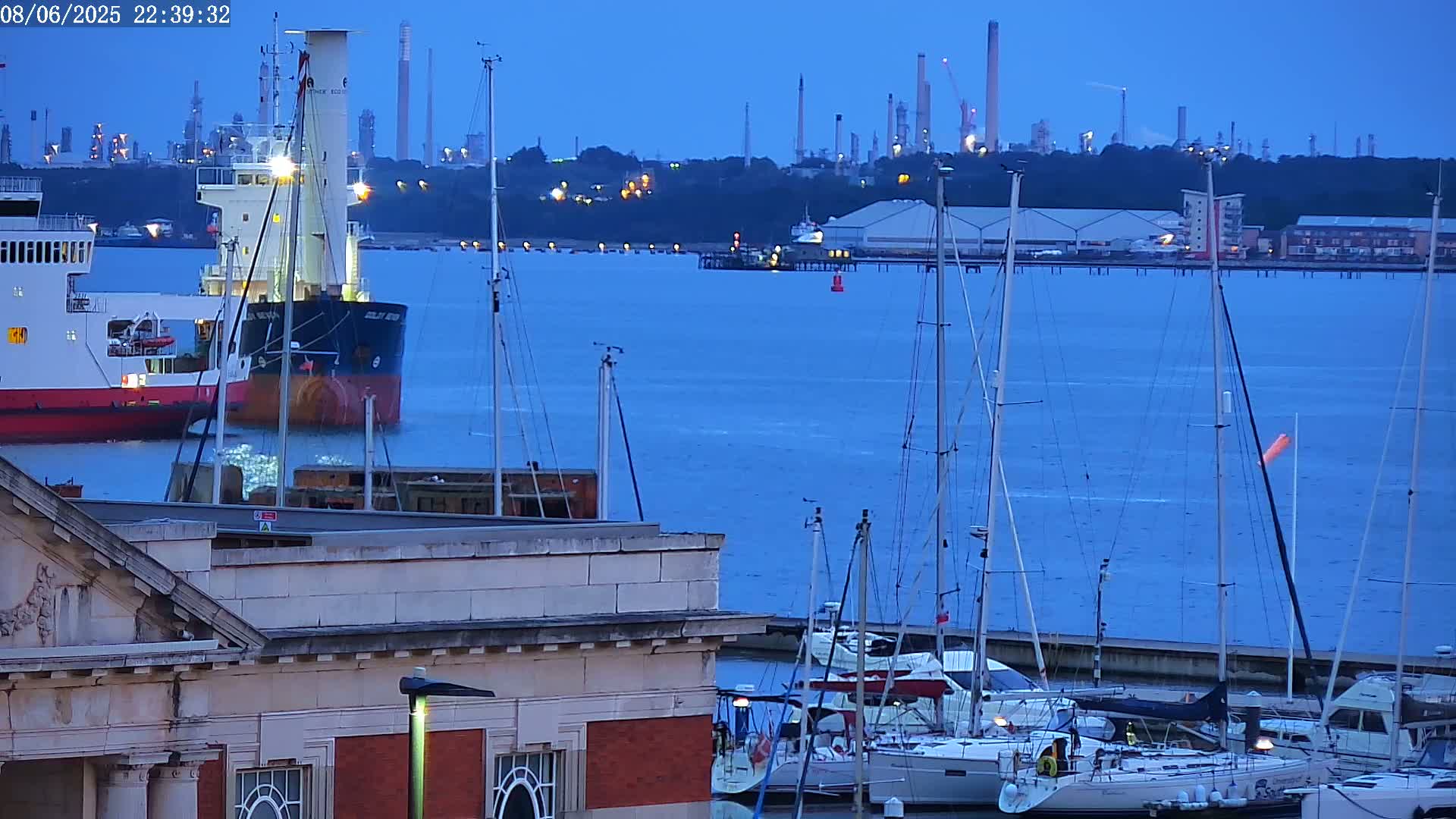 Fawley, ExxonMobil Refinery Live Cam - New Forest, Hampshire, South East, England, United Kingdom