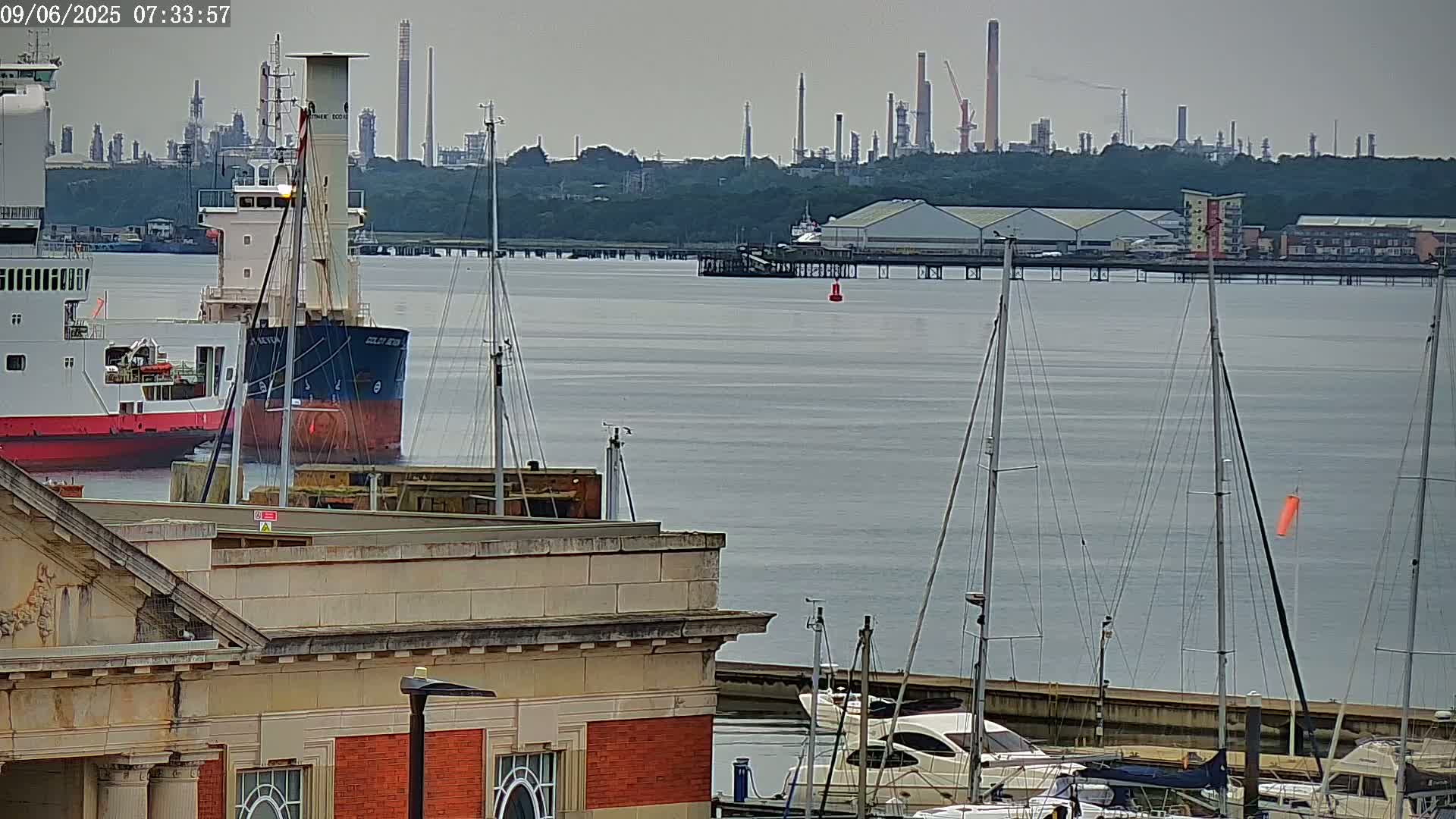 Fawley, ExxonMobil Refinery Live Cam - New Forest, Hampshire, South East, England, United Kingdom