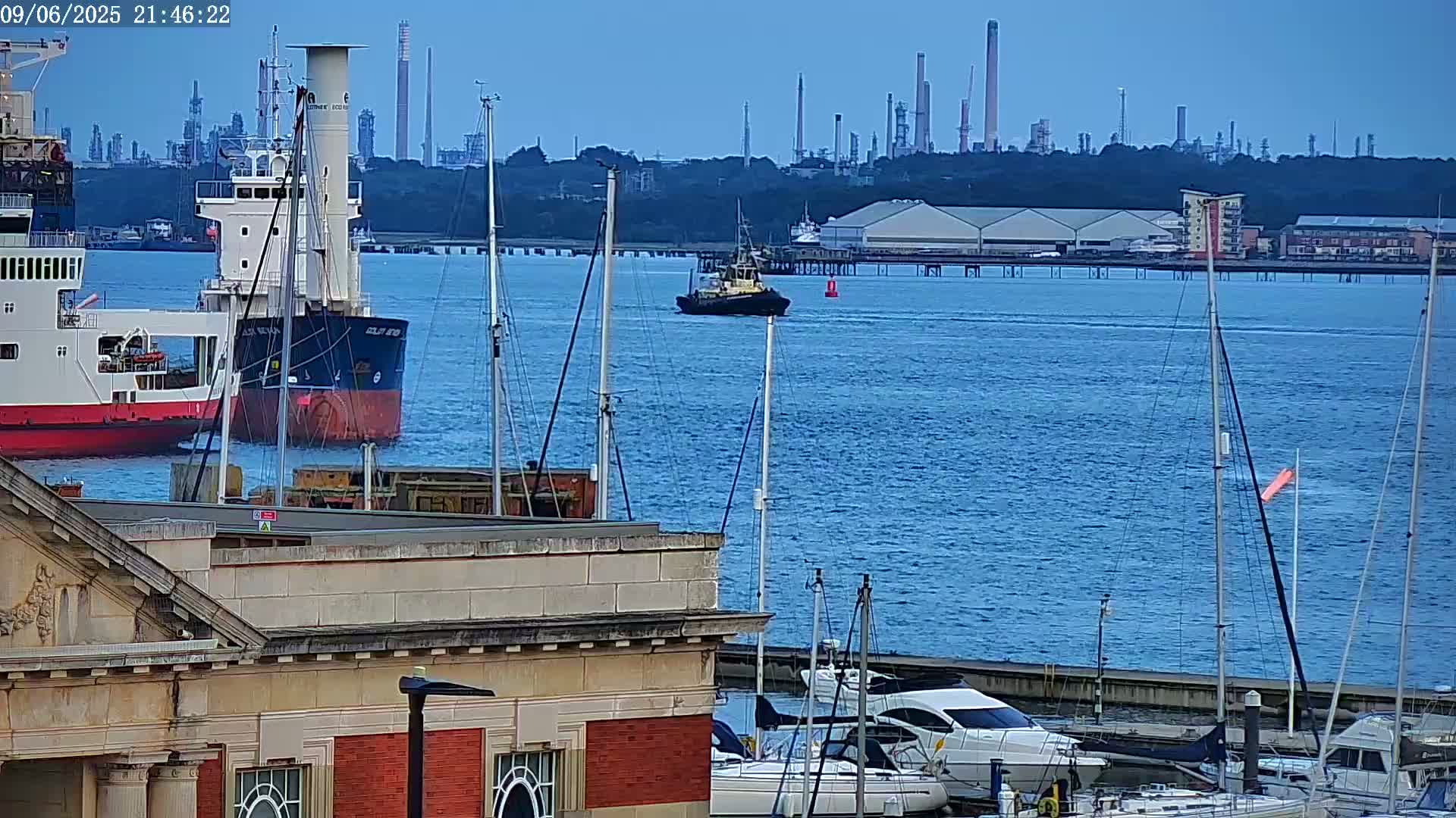 Fawley, ExxonMobil Refinery Live Cam - New Forest, Hampshire, South East, England, United Kingdom