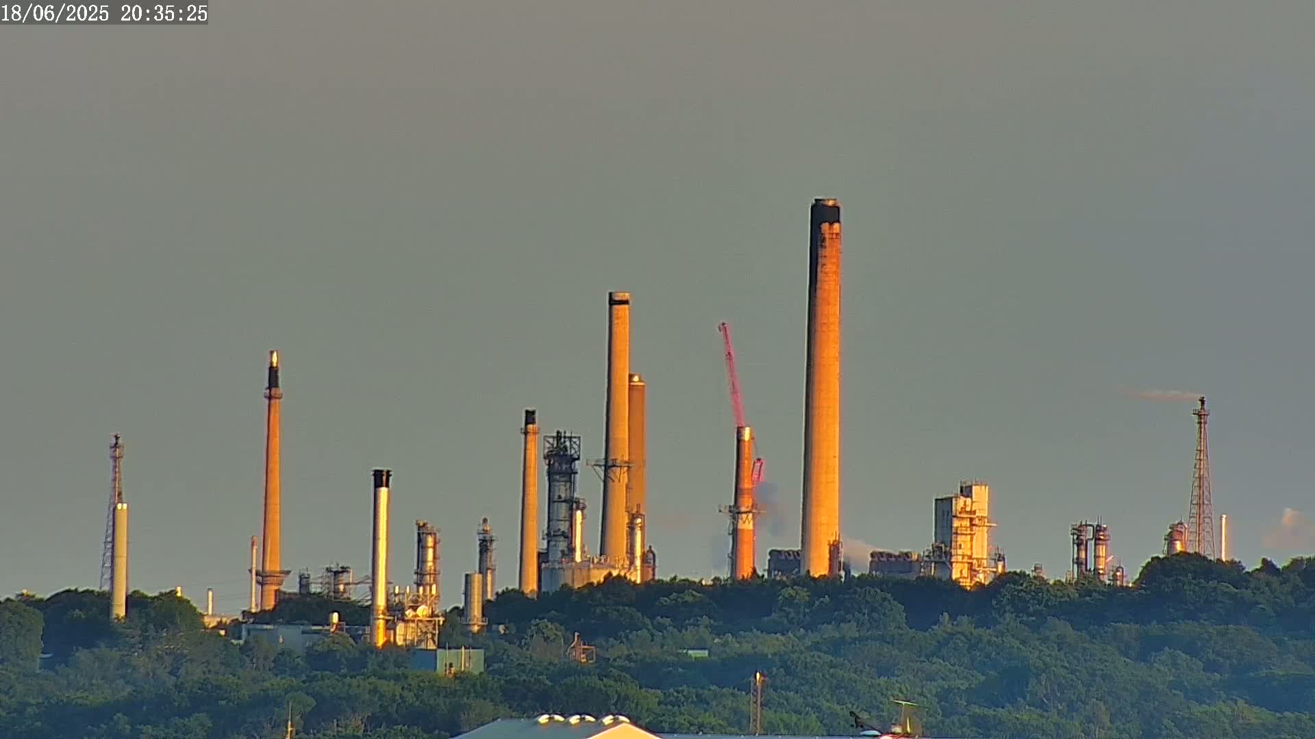 Fawley, ExxonMobil Refinery Live Cam - New Forest, Hampshire, South East, England, United Kingdom