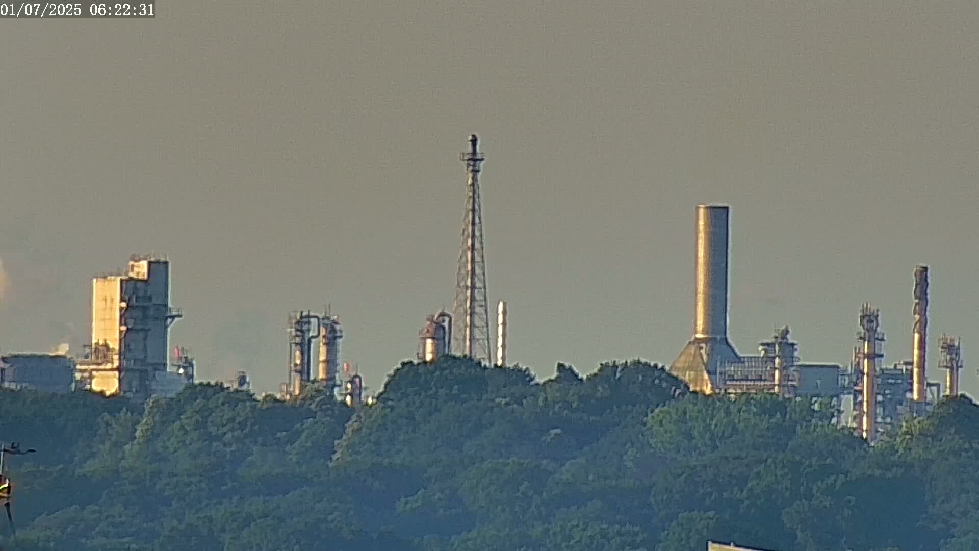 Fawley, ExxonMobil Refinery Live Cam - New Forest, Hampshire, South East, England, United Kingdom
