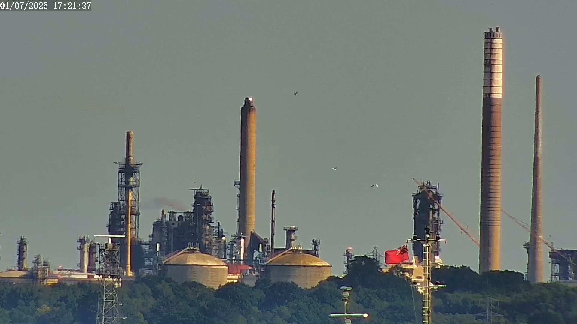 Fawley, ExxonMobil Refinery Live Cam - New Forest, Hampshire, South East, England, United Kingdom