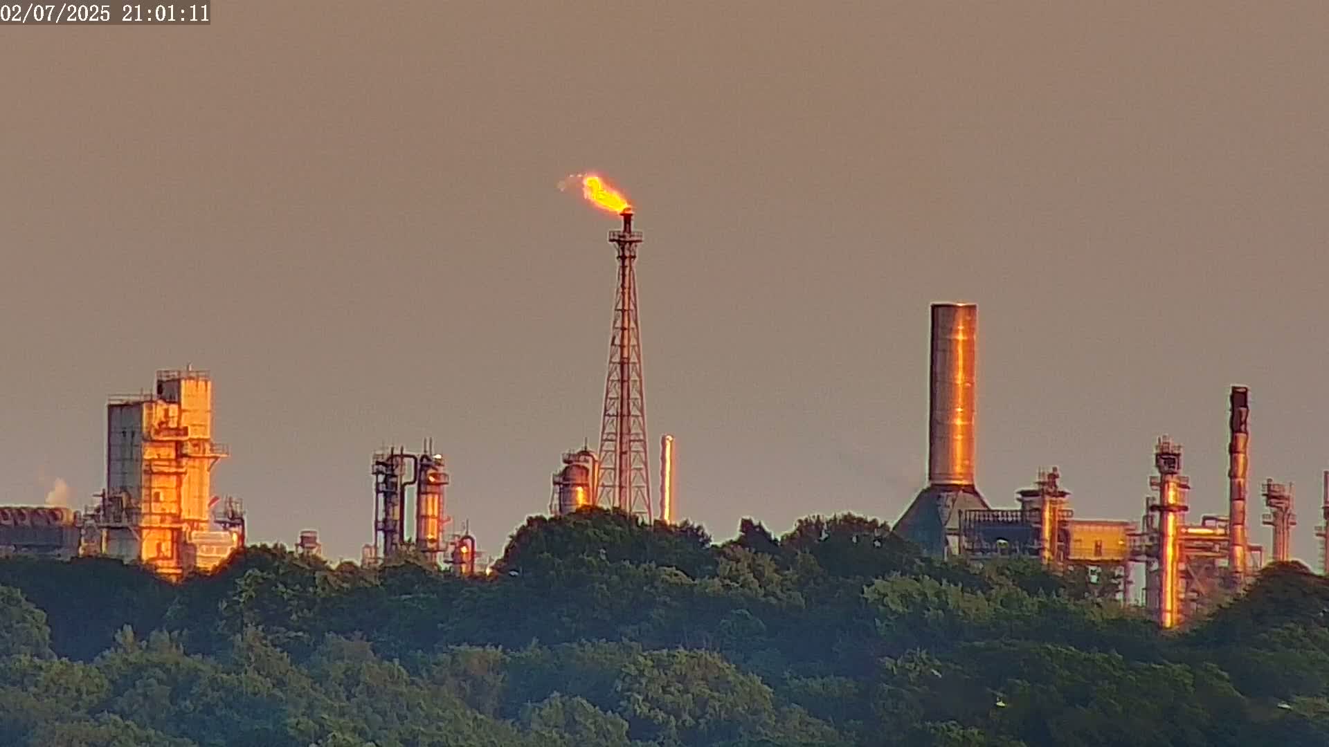 Fawley, ExxonMobil Refinery Live Cam - New Forest, Hampshire, South East, England, United Kingdom