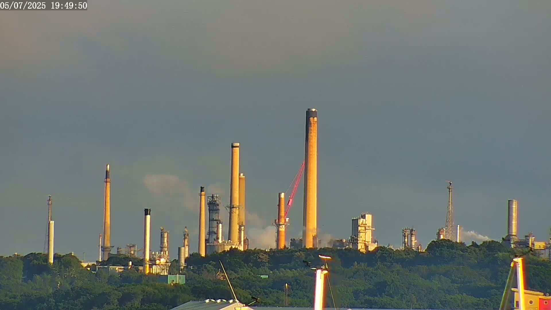Fawley, ExxonMobil Refinery Live Cam - New Forest, Hampshire, South East, England, United Kingdom