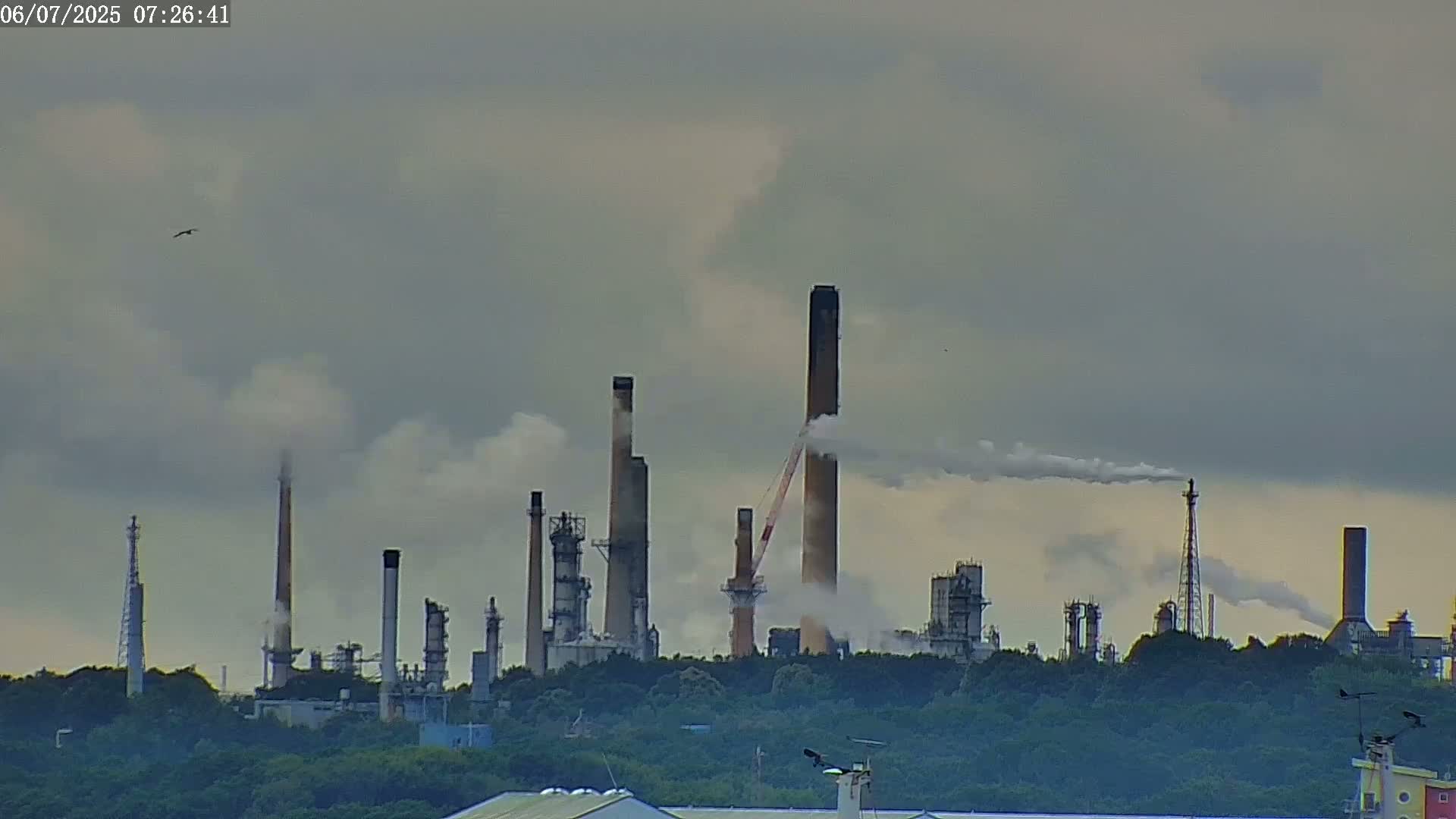 Fawley, ExxonMobil Refinery Live Cam - New Forest, Hampshire, South East, England, United Kingdom